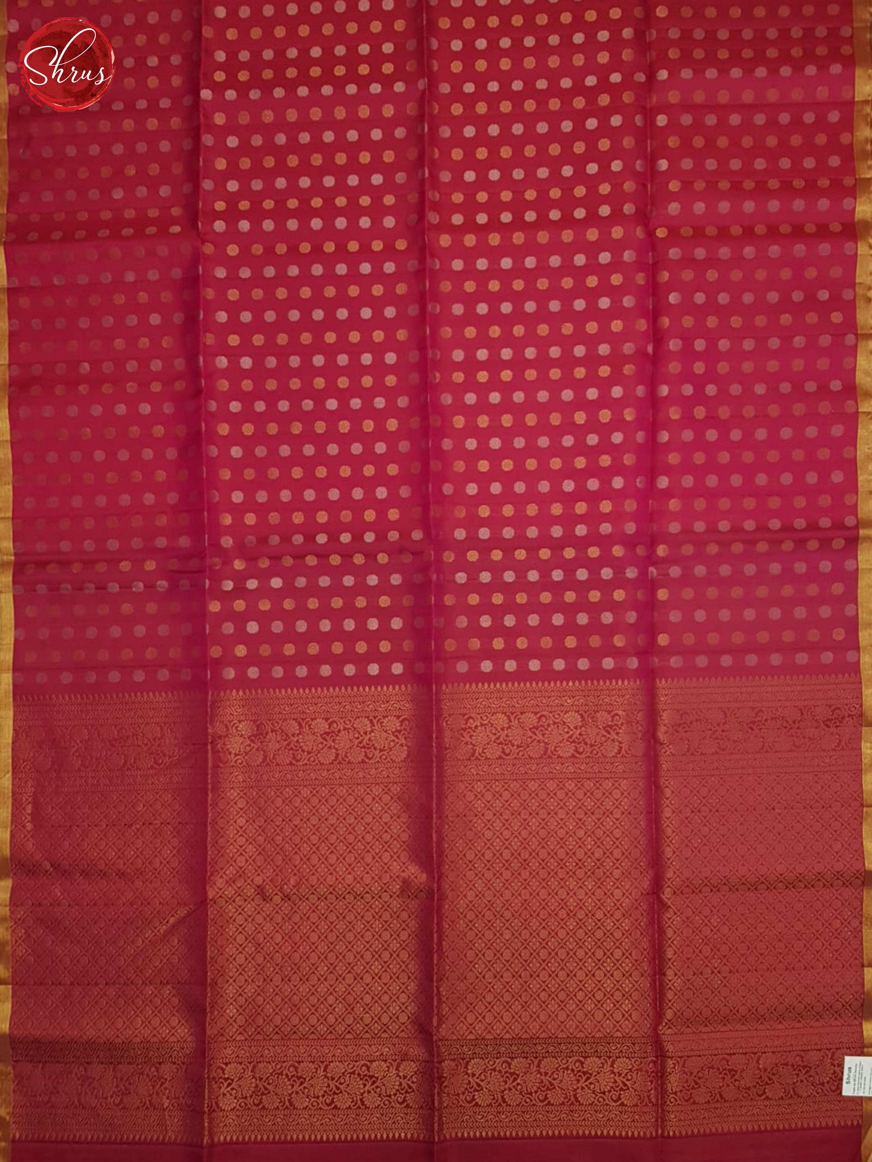 Pink And Green-Soft silk saree - Shop on ShrusEternity.com