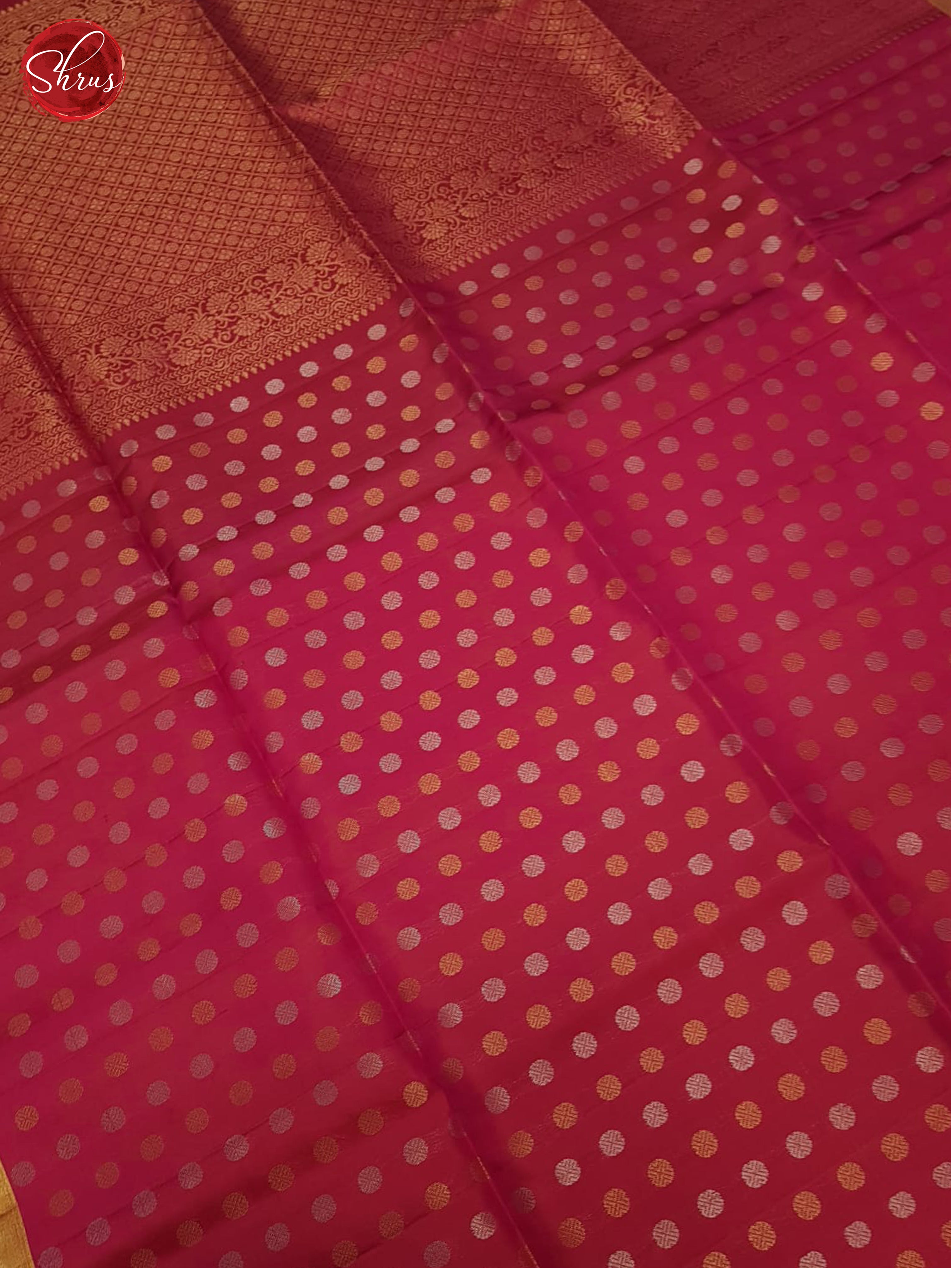 Pink And Green-Soft silk saree - Shop on ShrusEternity.com