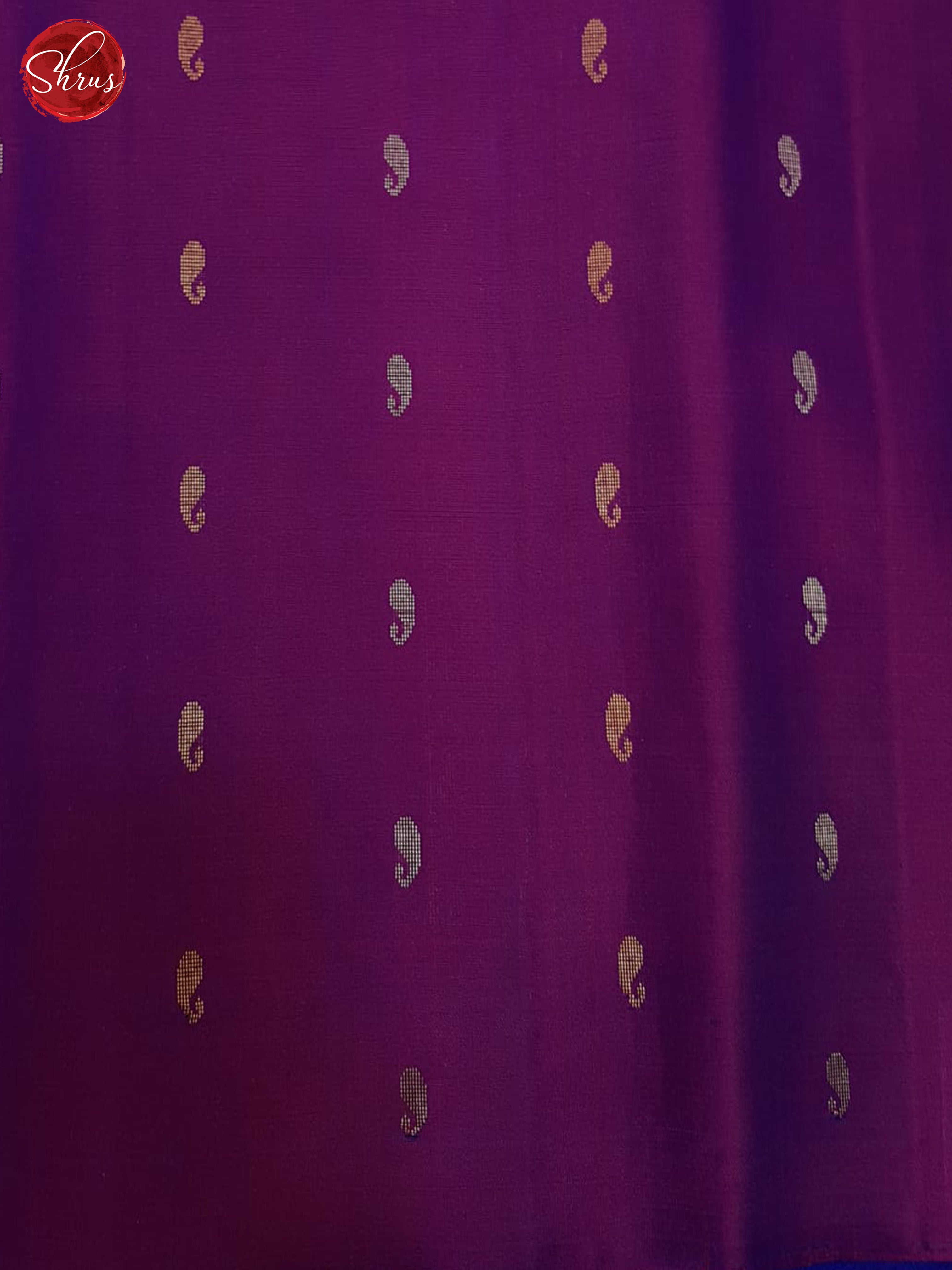 Blue And Wine-Soft Silk Saree - Shop on ShrusEternity.com