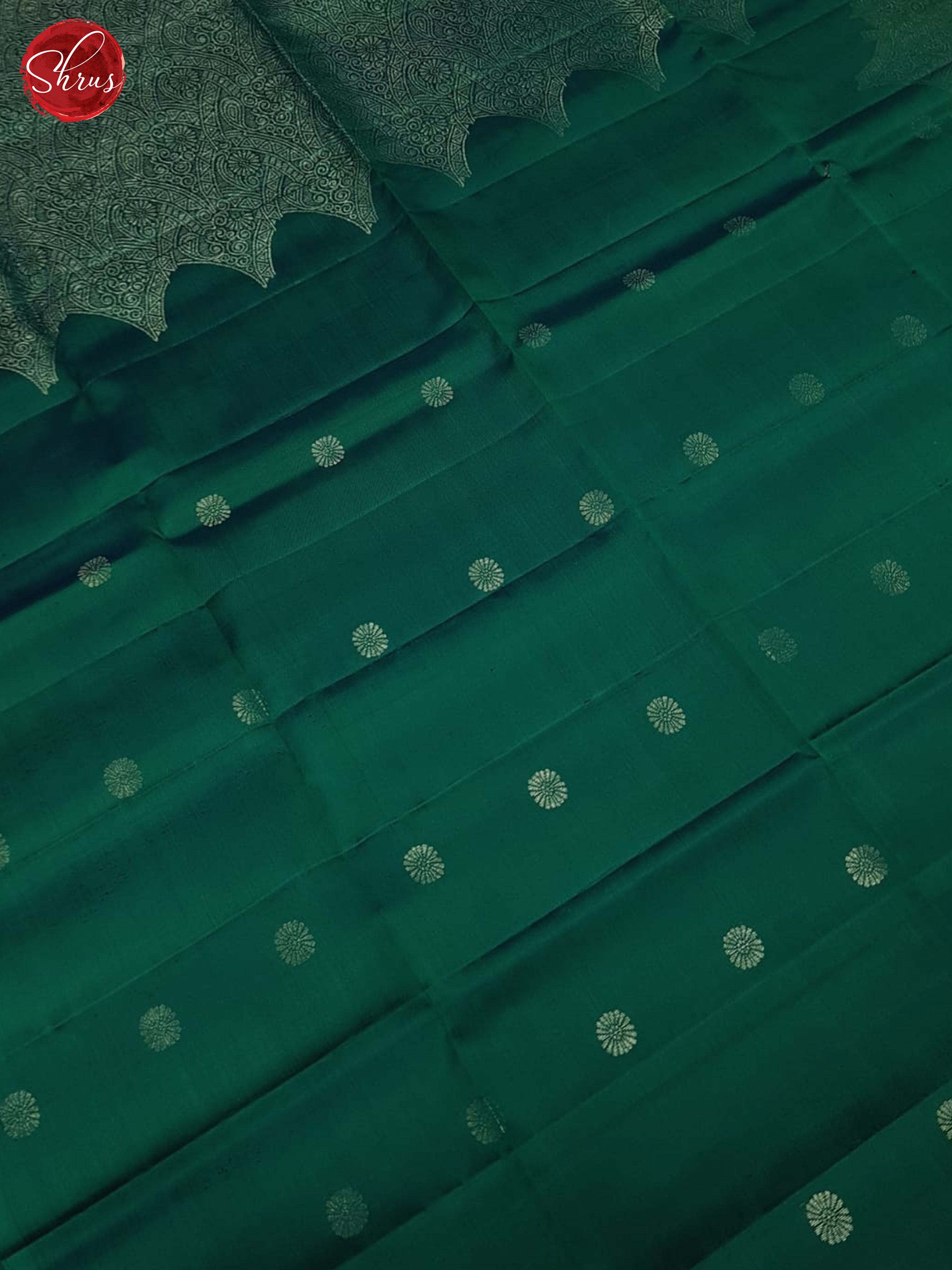Peacock Green(Single tone)-Soft silk saree - Shop on ShrusEternity.com