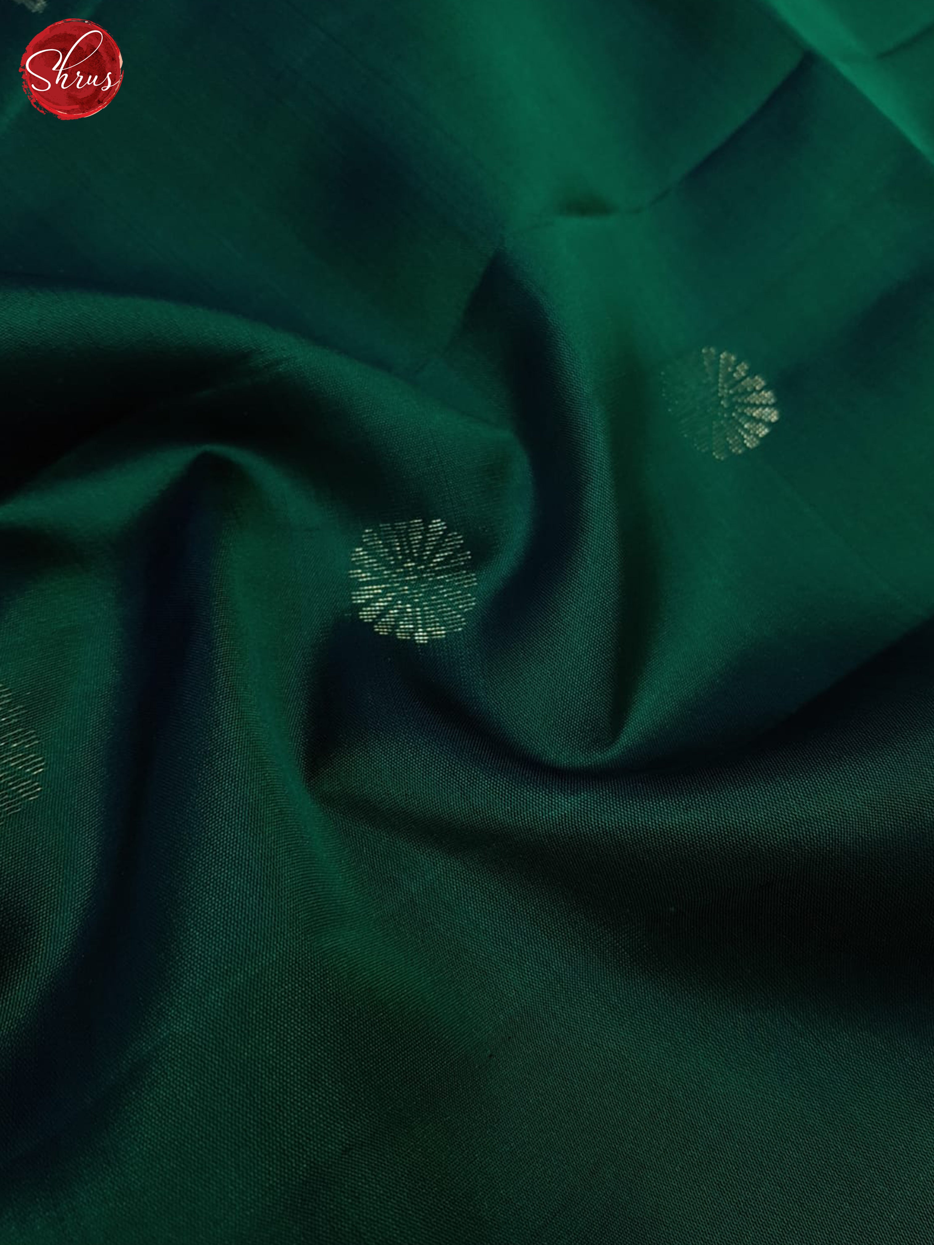 Peacock Green(Single tone)-Soft silk saree - Shop on ShrusEternity.com