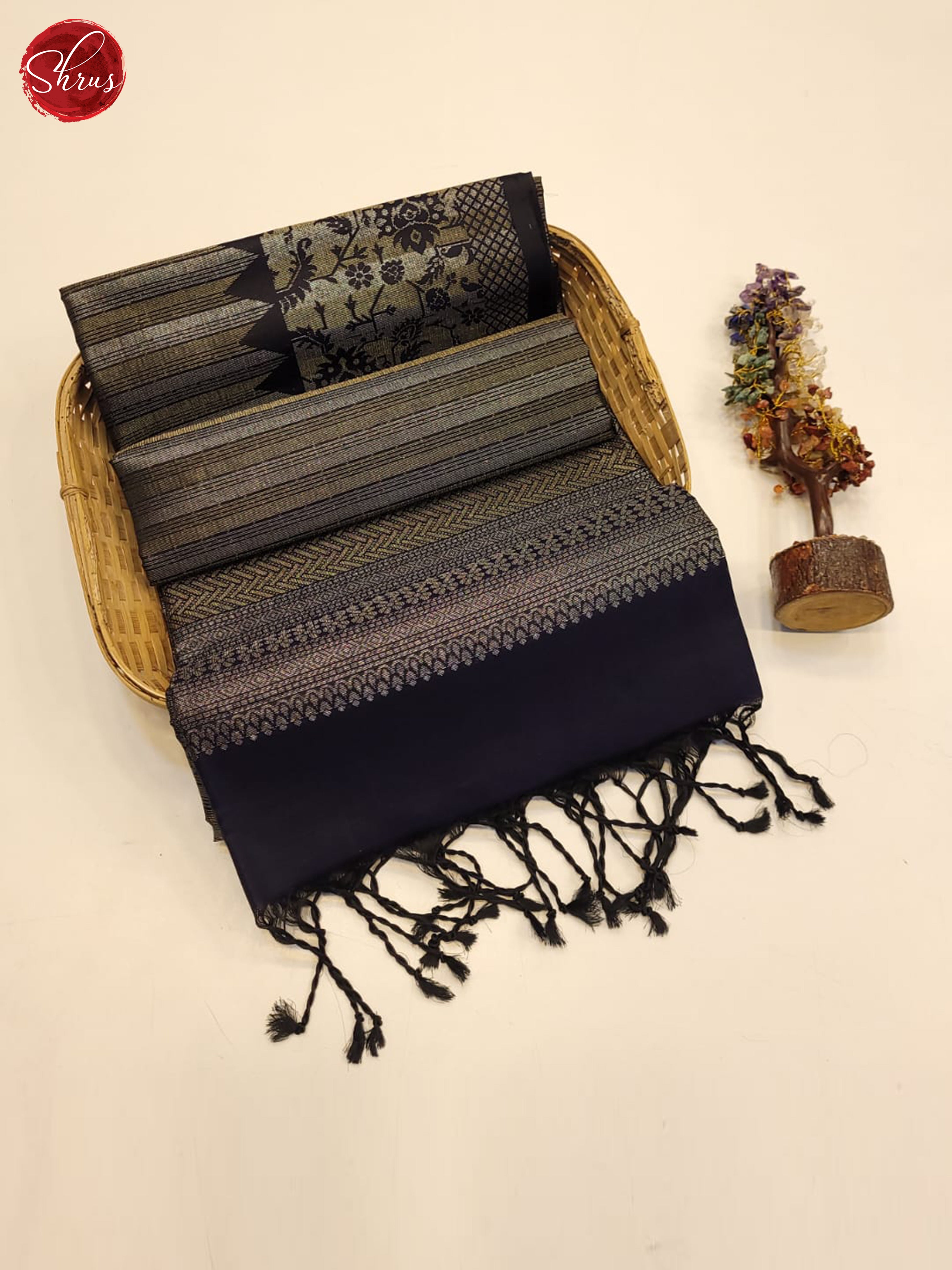 Black(SINGLE TONE) - Soft Silk Saree - Shop on ShrusEternity.com