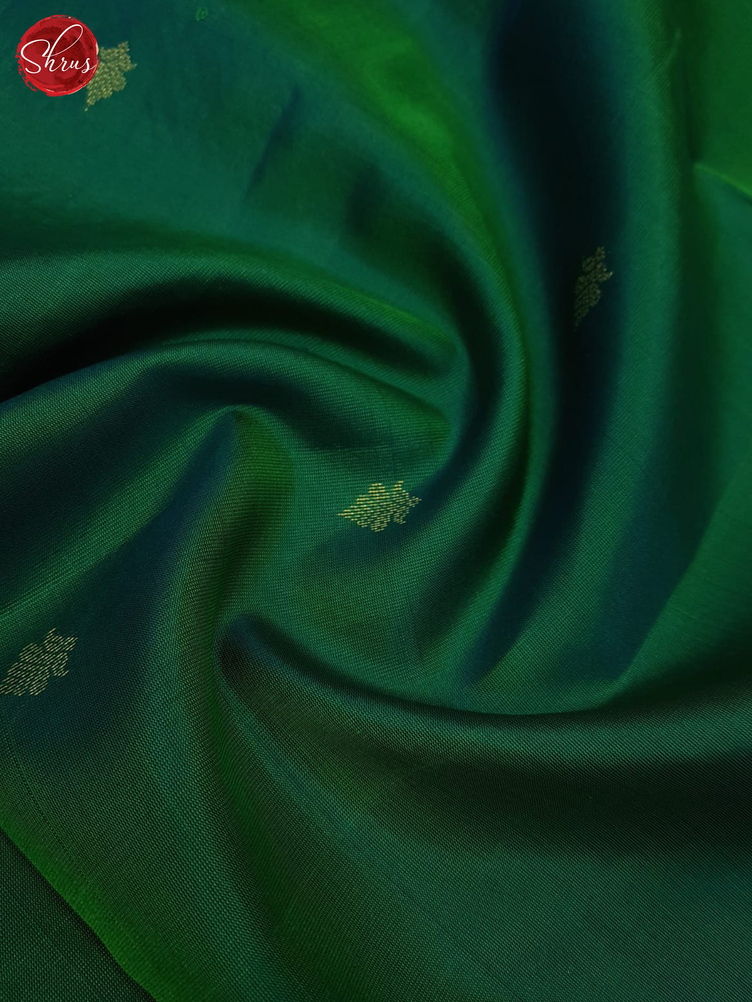 Green And Orangish Pink-soft silk saree - Shop on ShrusEternity.com