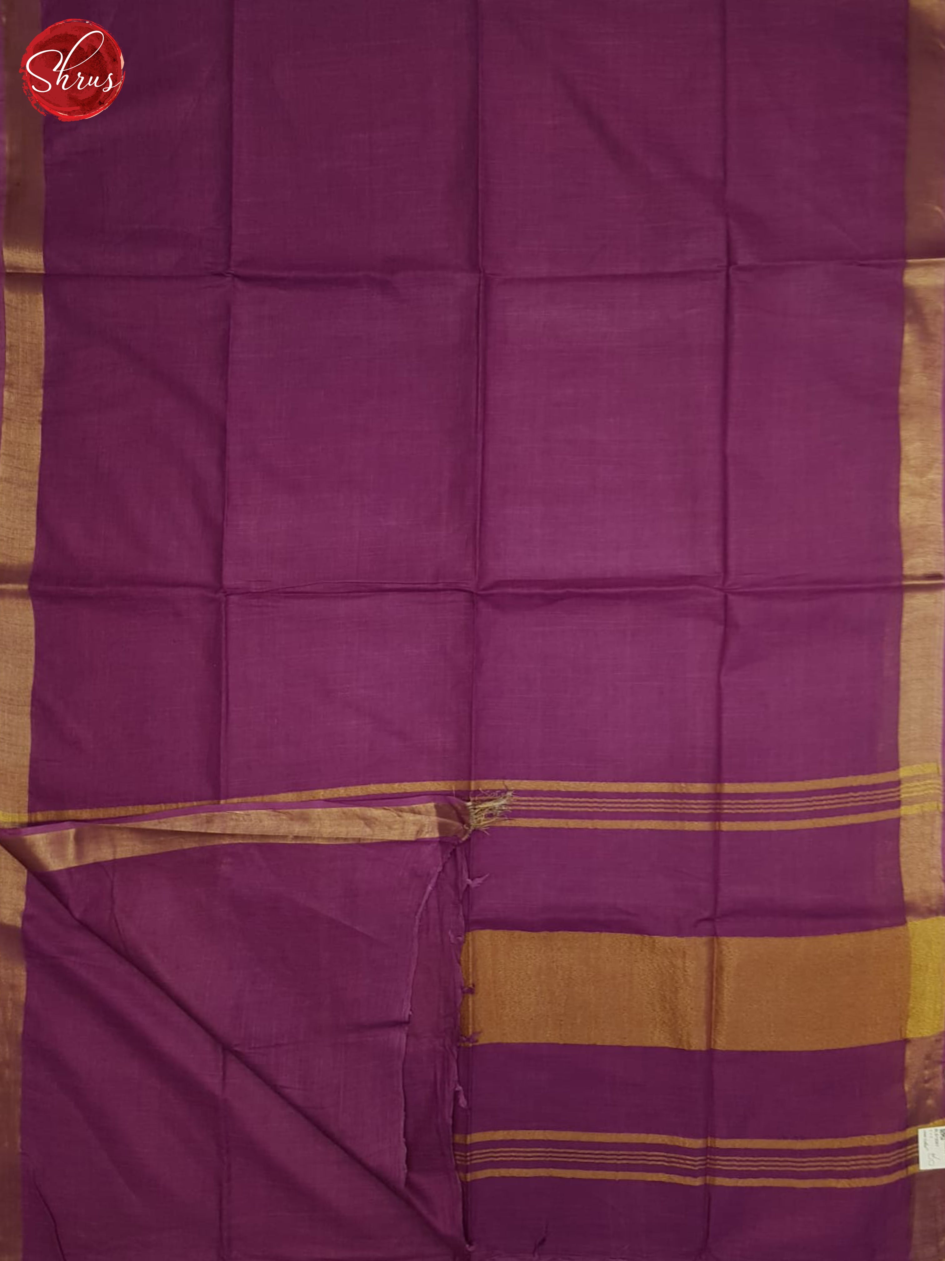 Pink(Single tone)- Linen Cotton Saree - Shop on ShrusEternity.com