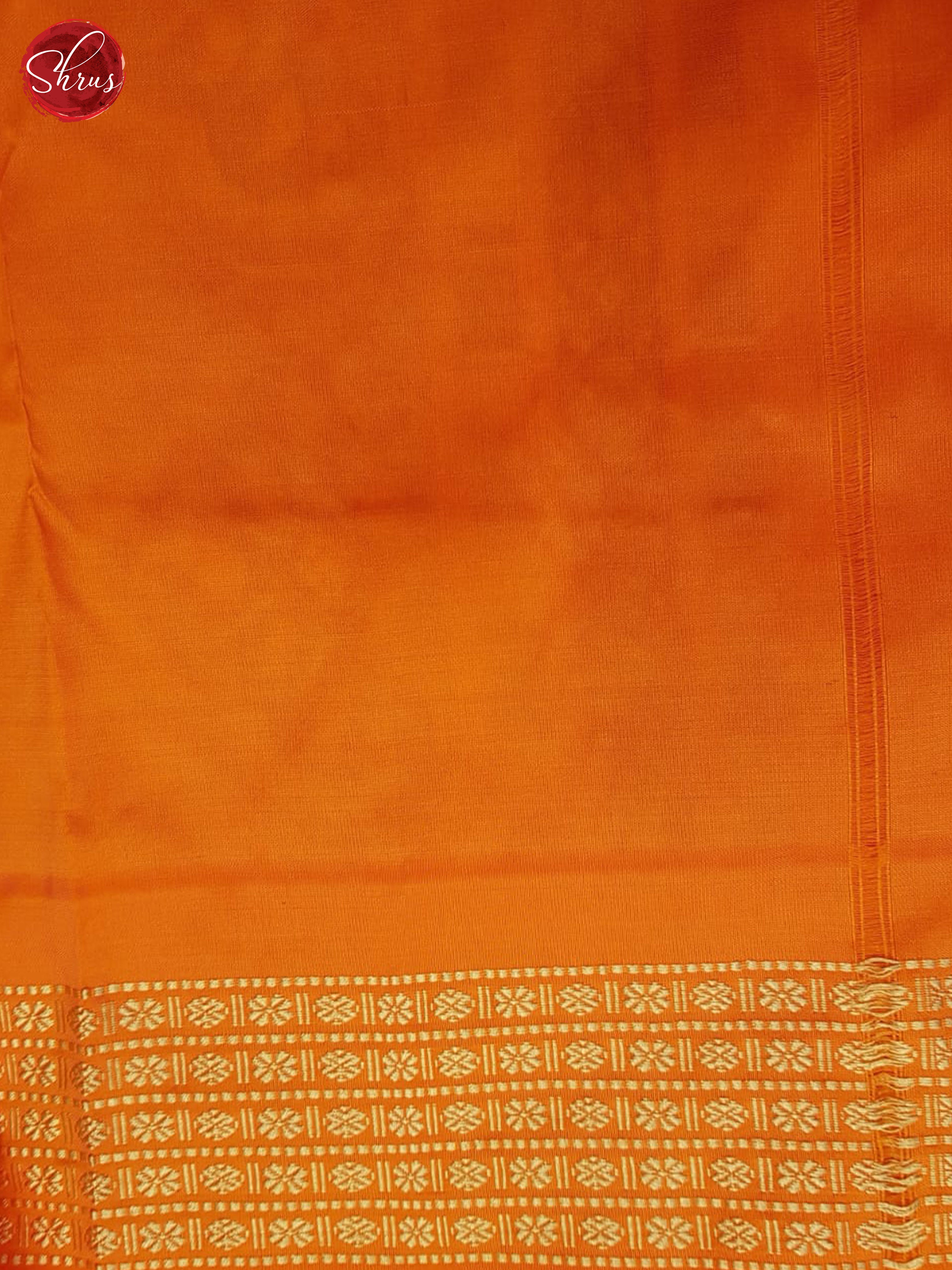 Double Shaded Beige Grey And Orange-Odisha sambalpuri Silk saree - Shop on ShrusEternity.com
