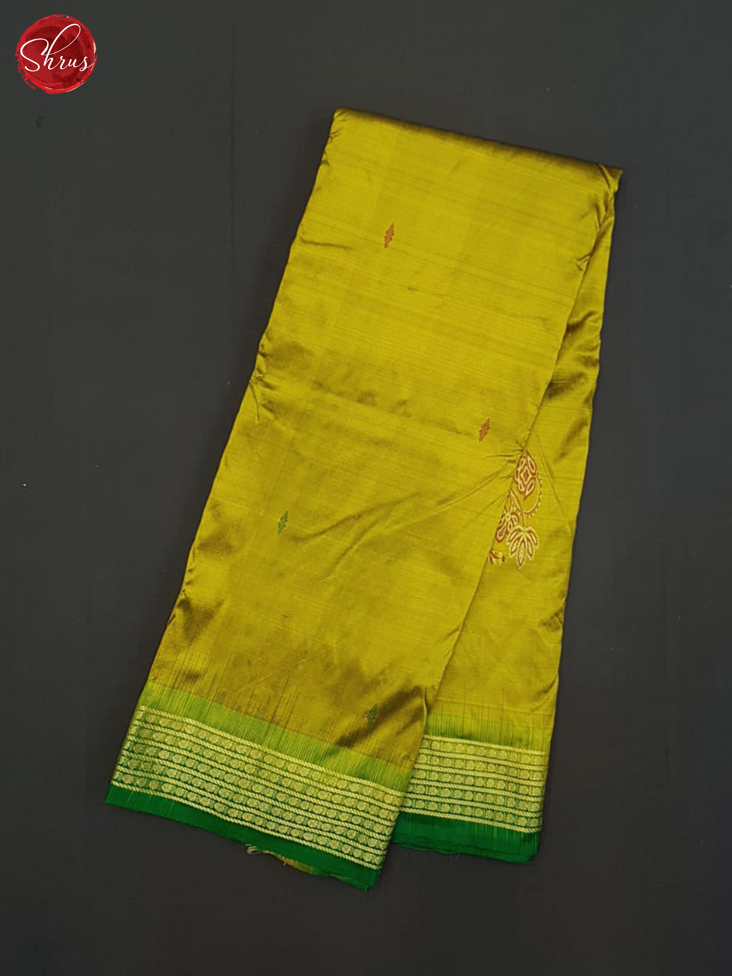 Mehandi Green And Green-Odisha Sambalpuri Silk Saree - Shop on ShrusEternity.com