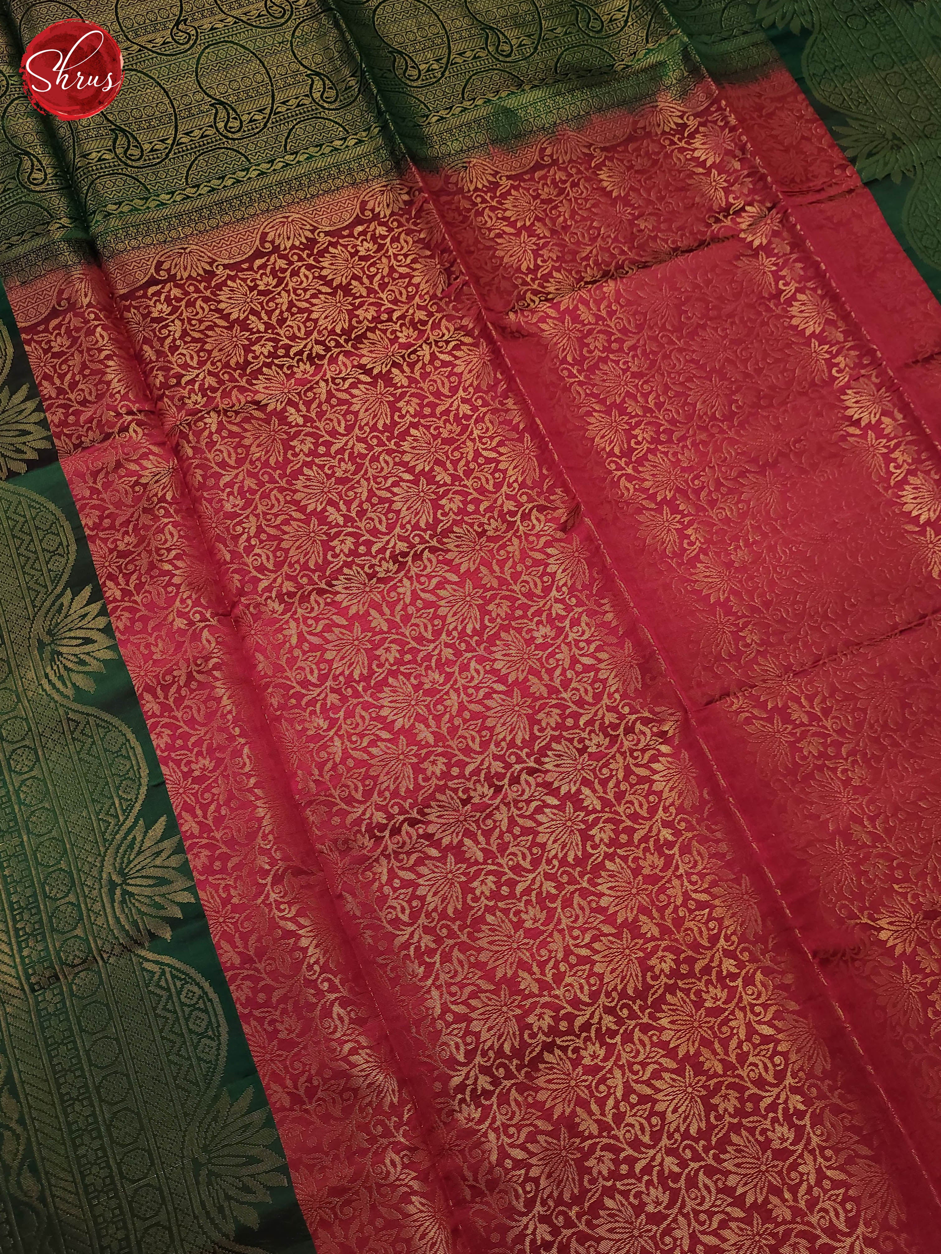 pink and Green-Soft silk Saree - Shop on ShrusEternity.com