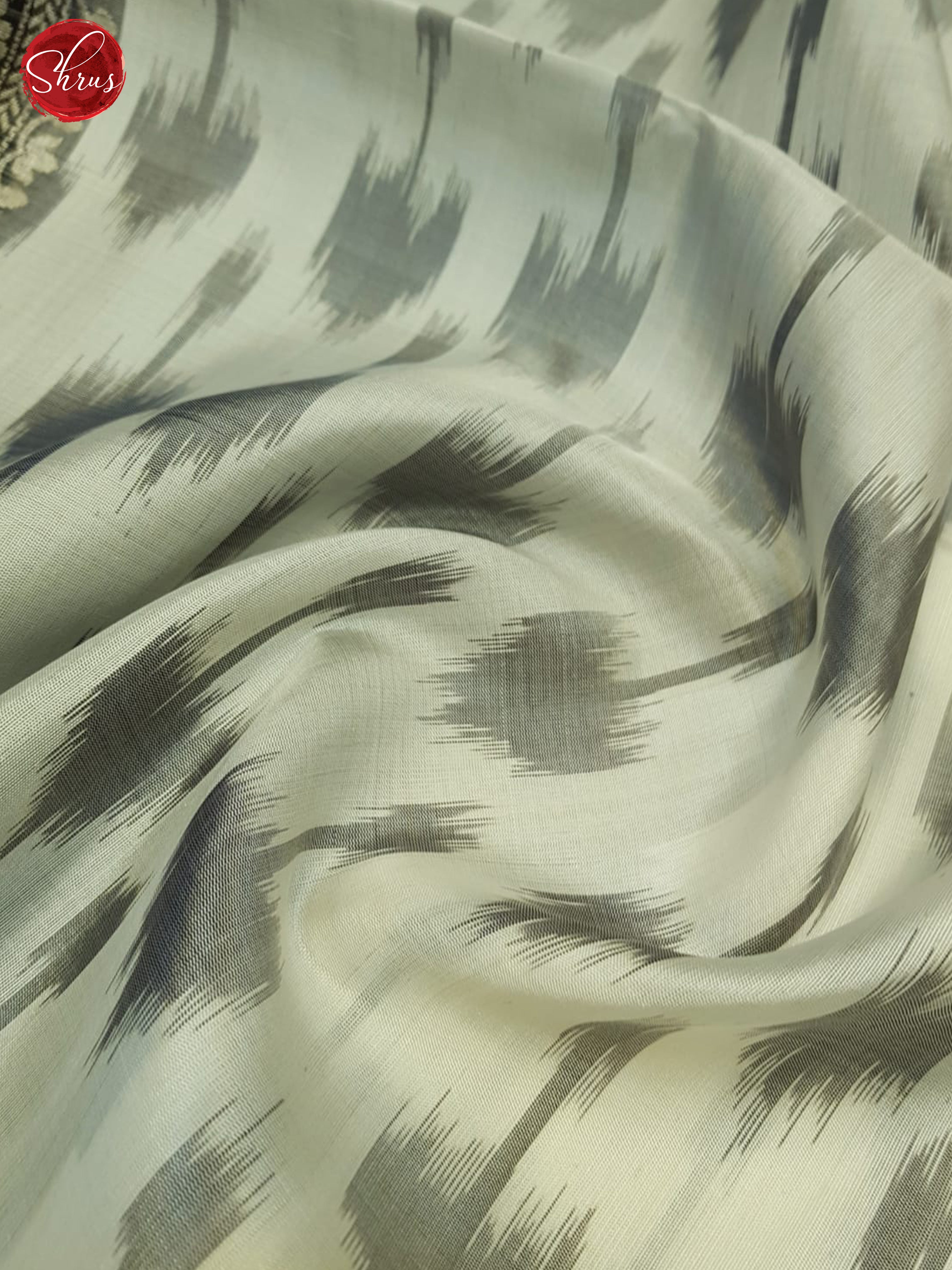 White And Black-Soft Silk Saree - Shop on ShrusEternity.com