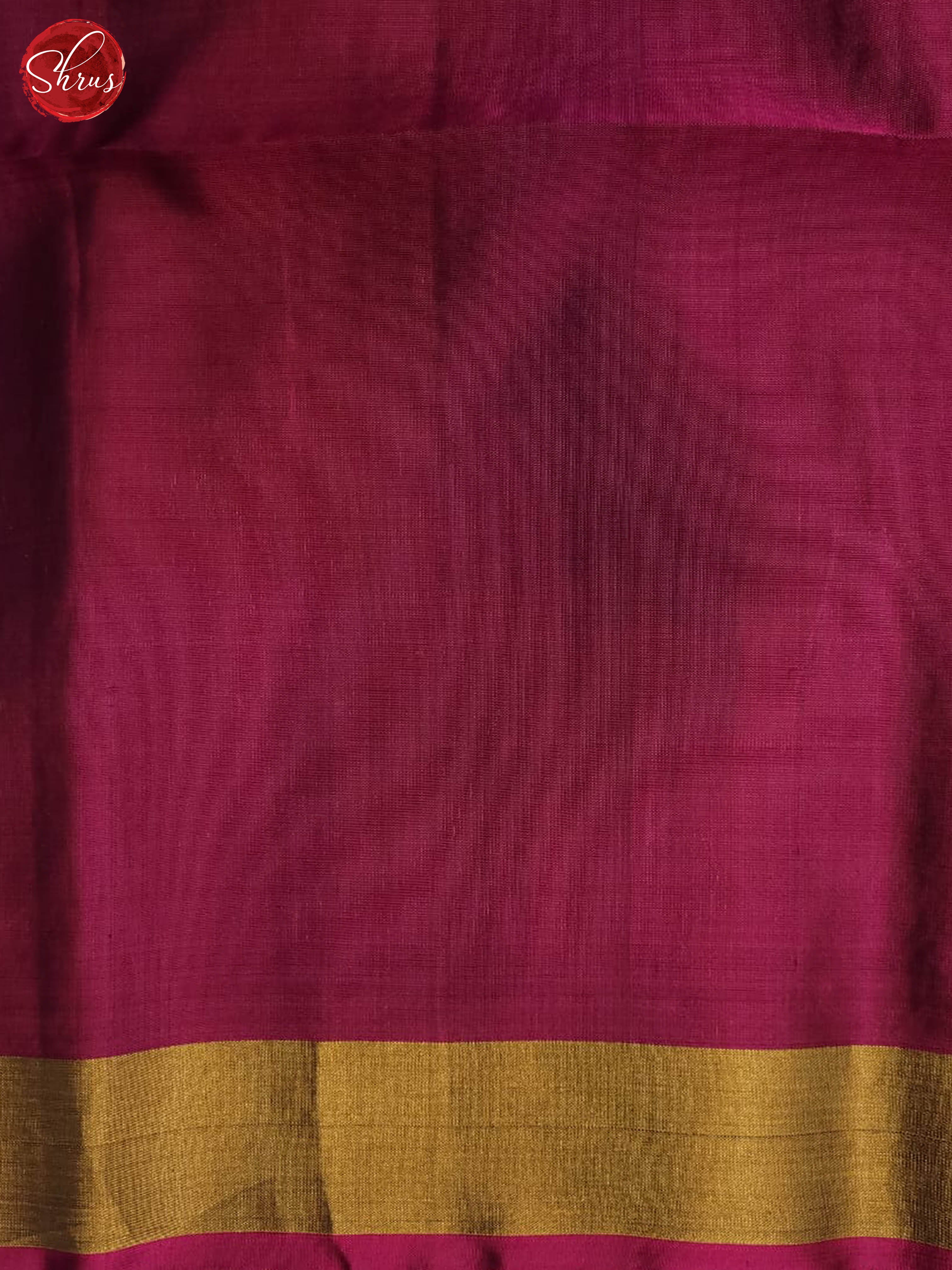 Green and wine-Soft silk saree - Shop on ShrusEternity.com