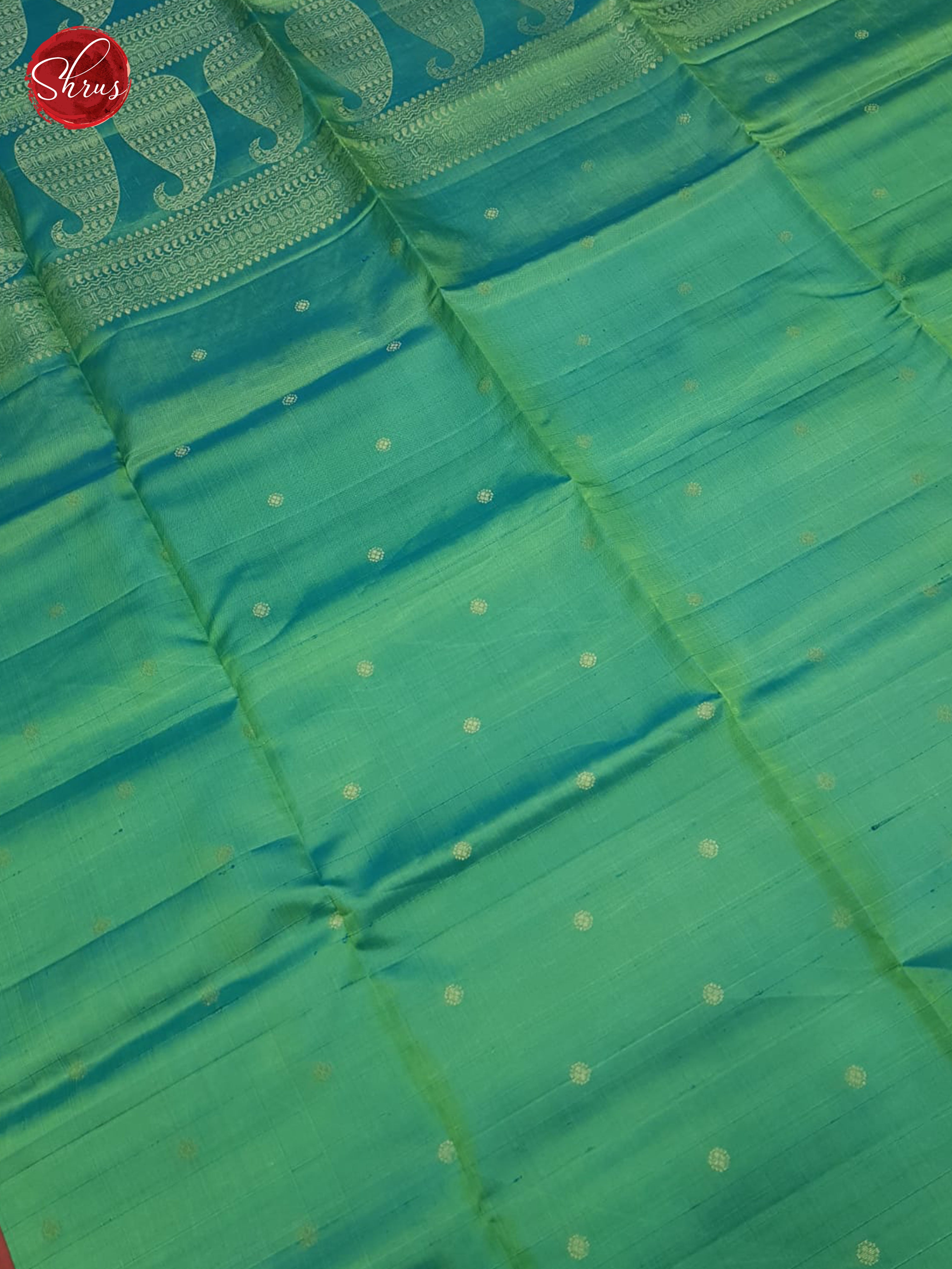 Green And Pink- Soft silk saree - Shop on ShrusEternity.com