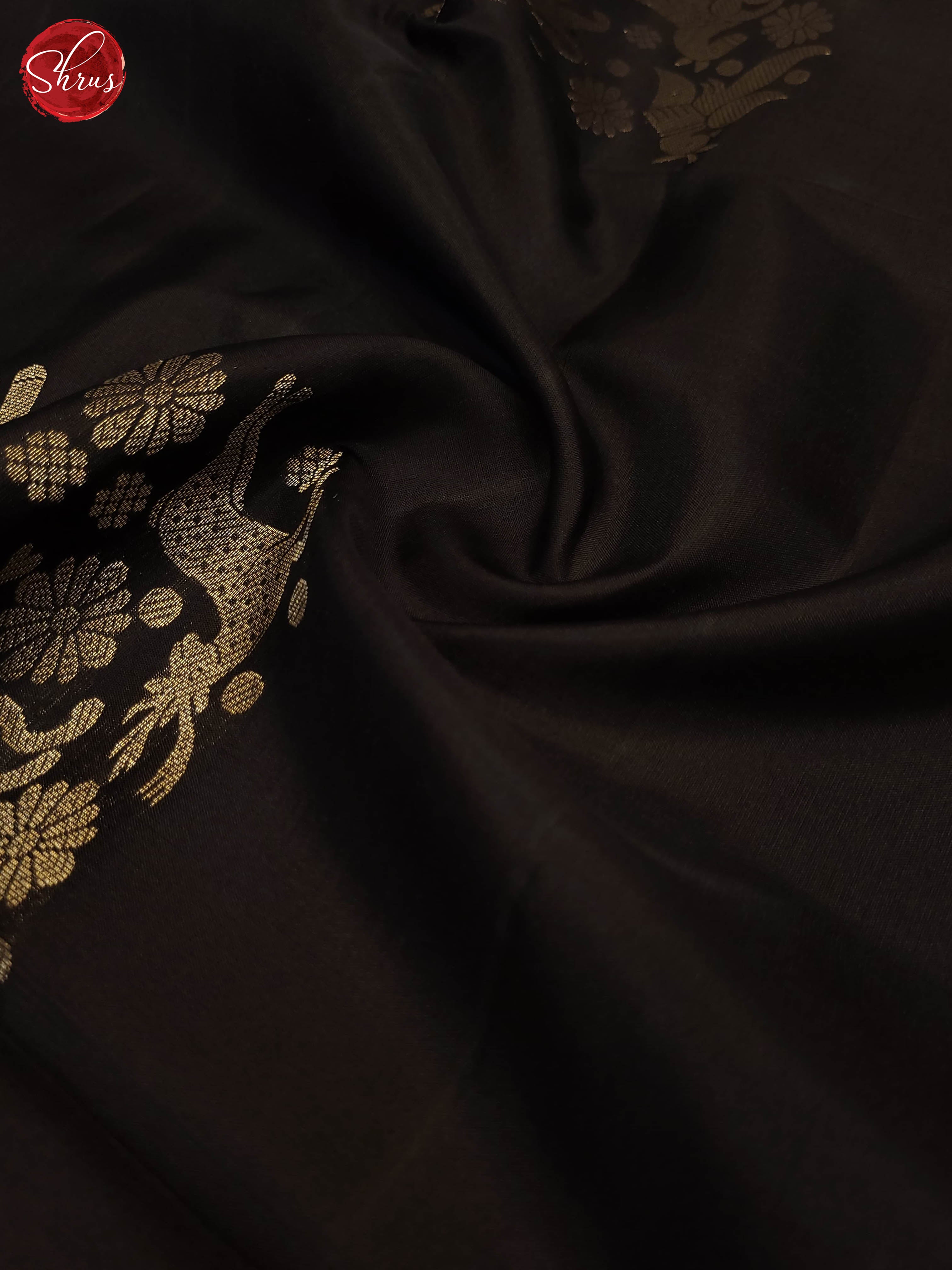 Black(singe tone)-Soft silk saree - Shop on ShrusEternity.com