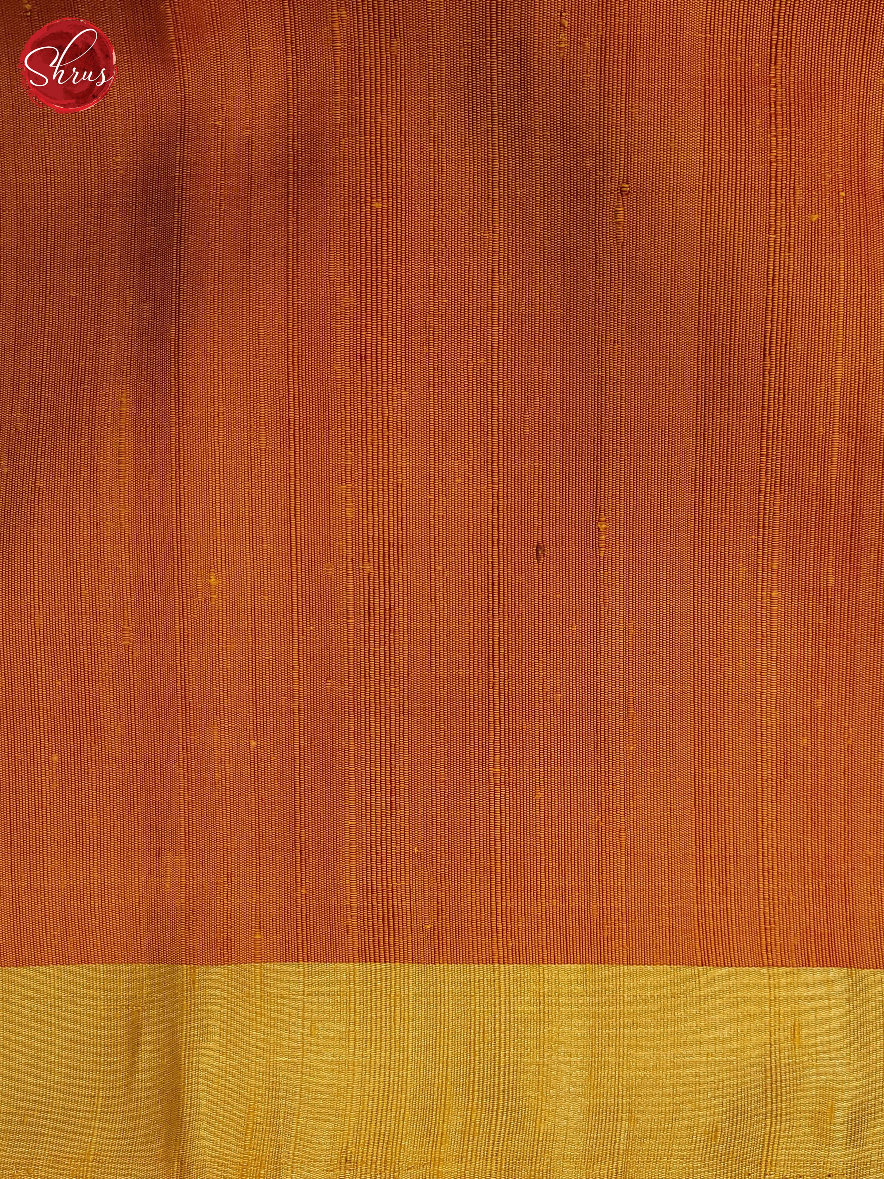 Mustard and Orange-Soft silk Saree - Shop on ShrusEternity.com
