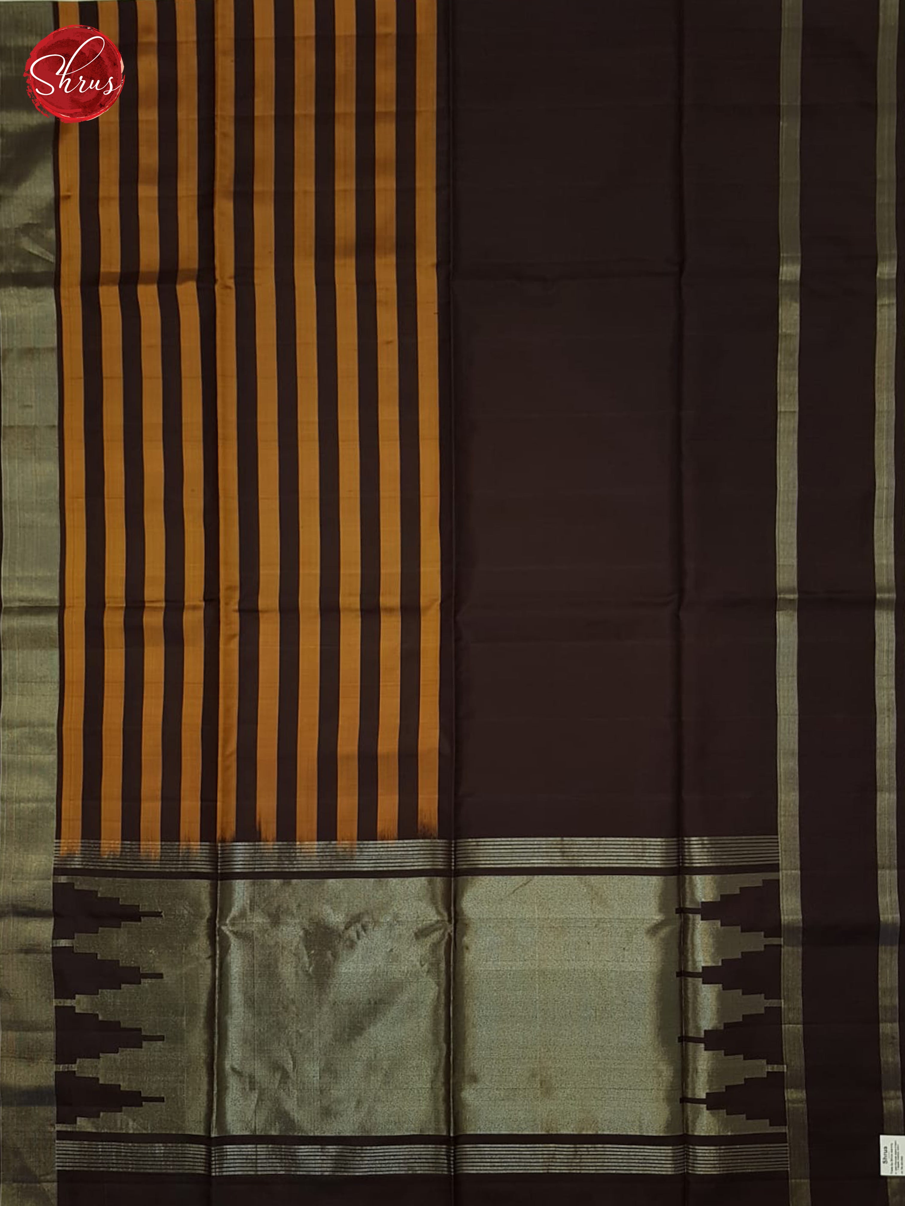 Brown(single tone)-Soft silk saree - Shop on ShrusEternity.com