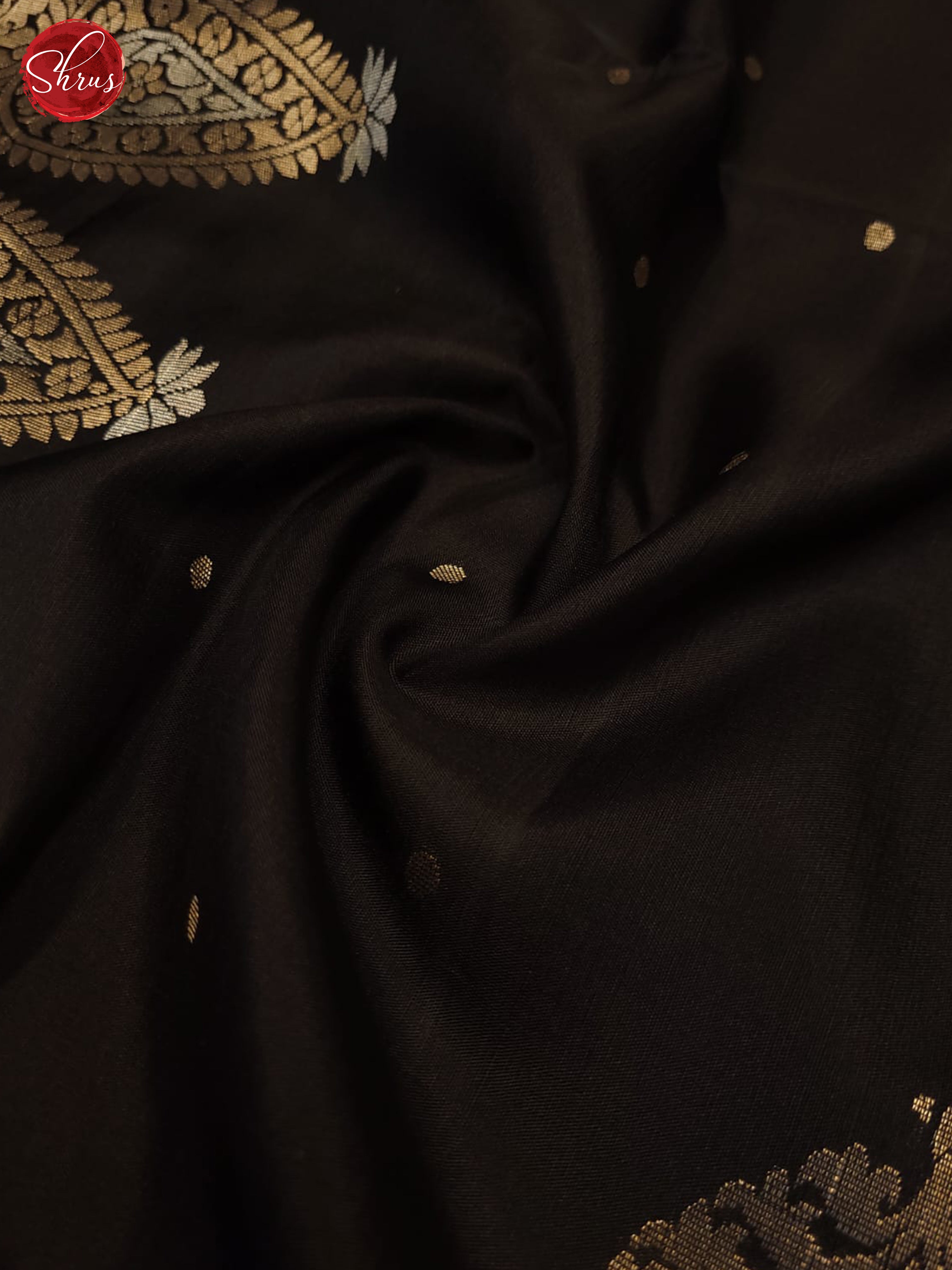 Black and grey- Soft Silk Saree - Shop on ShrusEternity.com
