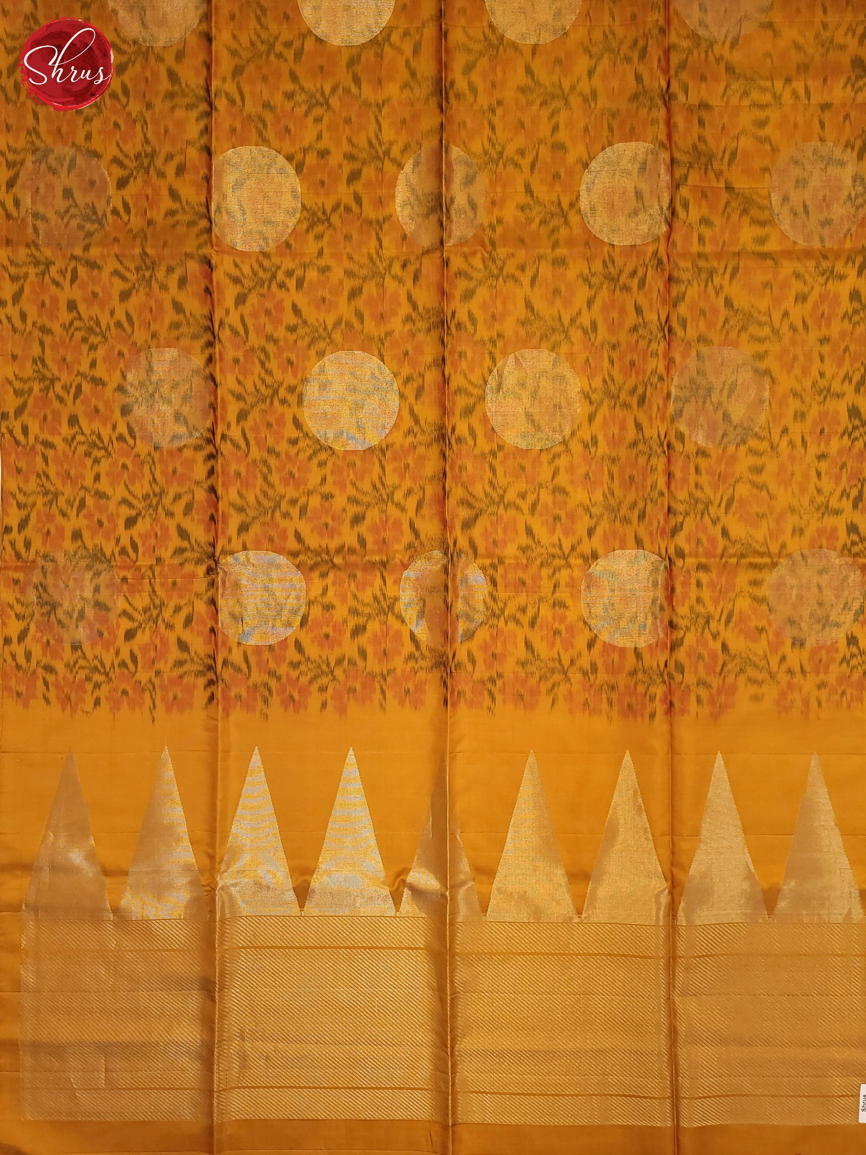 mustard(Single Tone)- Soft Silk Saree - Shop on ShrusEternity.com