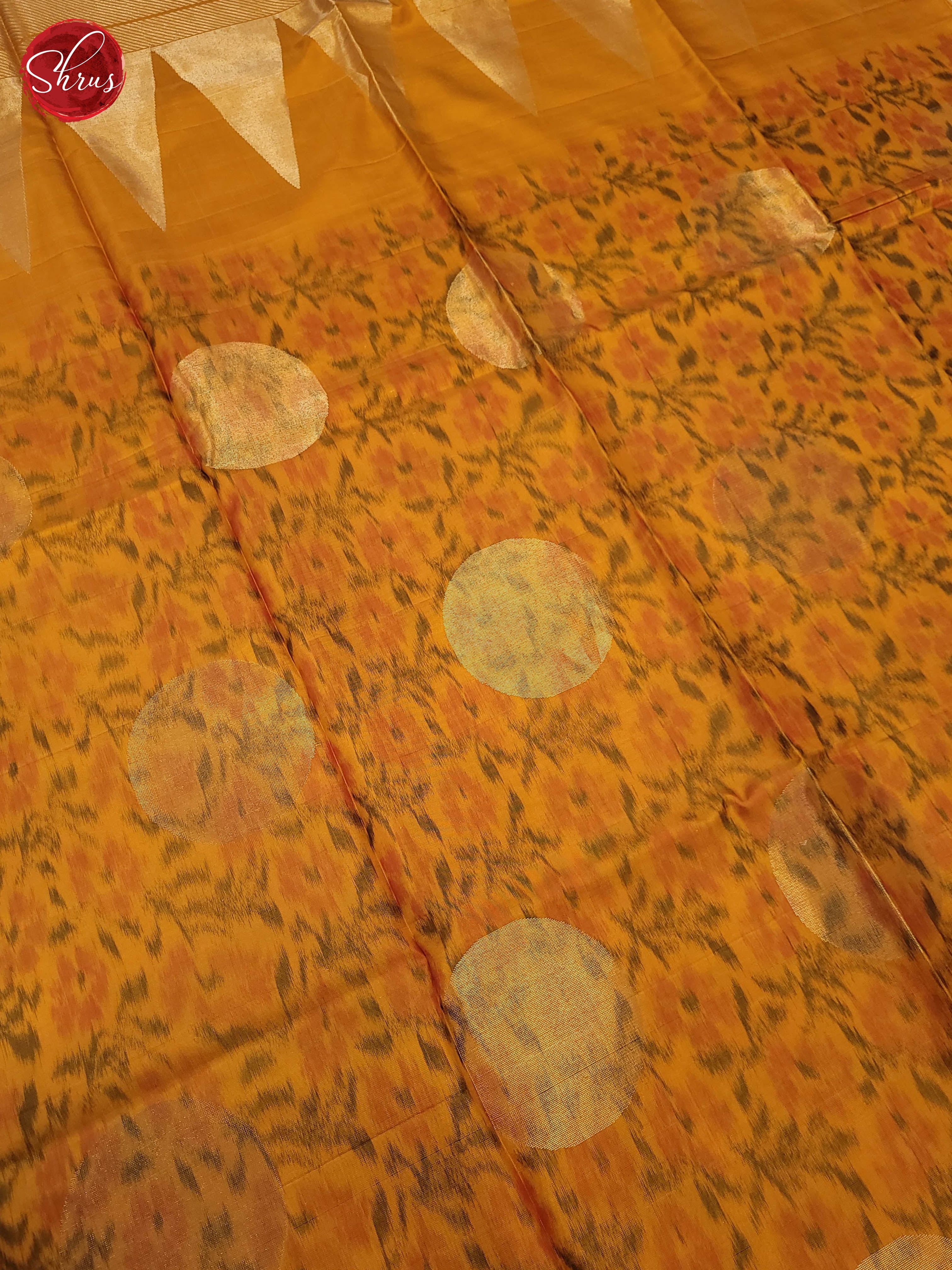 mustard(Single Tone)- Soft Silk Saree - Shop on ShrusEternity.com