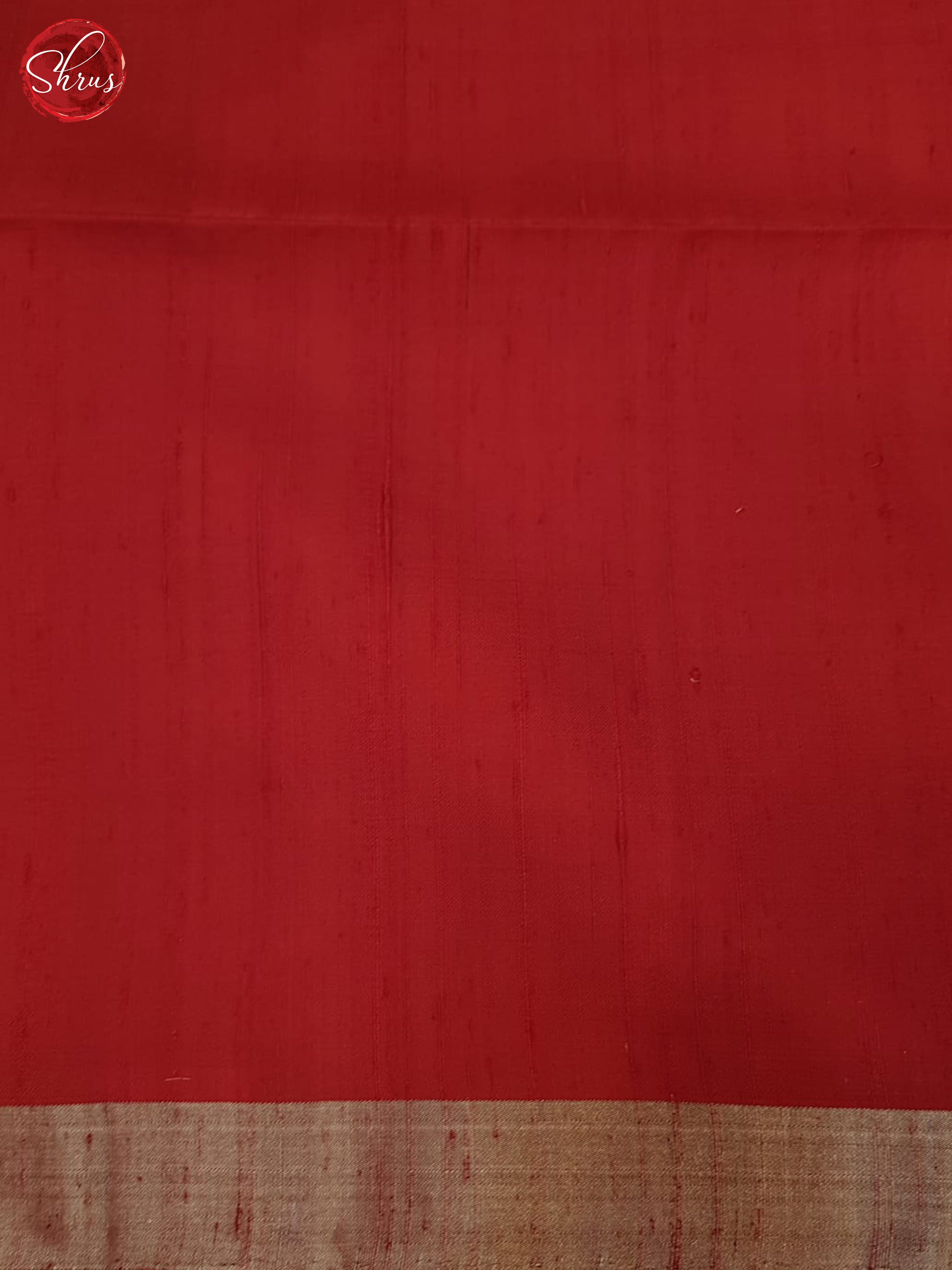 Green and red - Soft Silk Saree-5