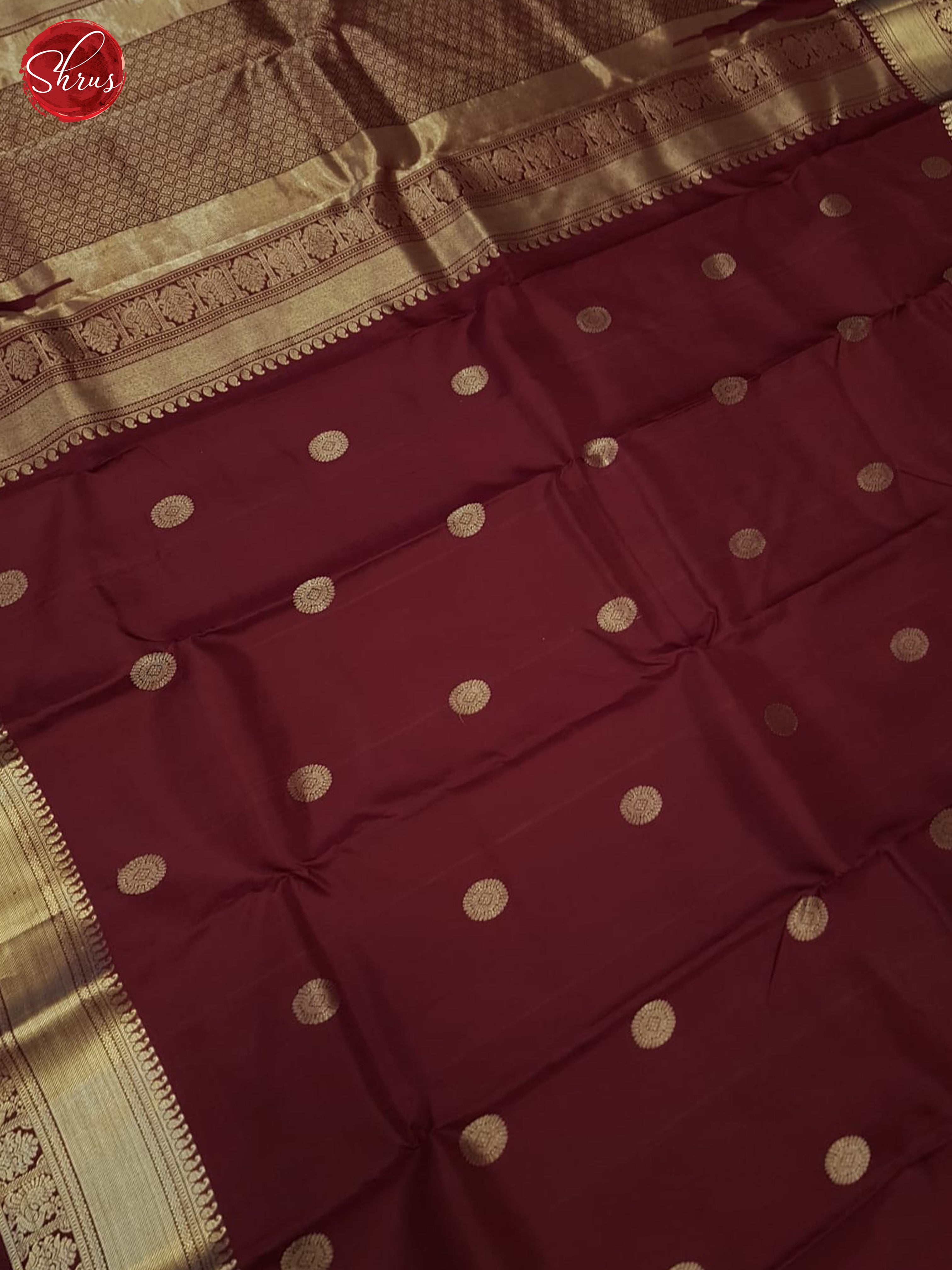 Maroon(single tone)-Soft Silk saree - Shop on ShrusEternity.com