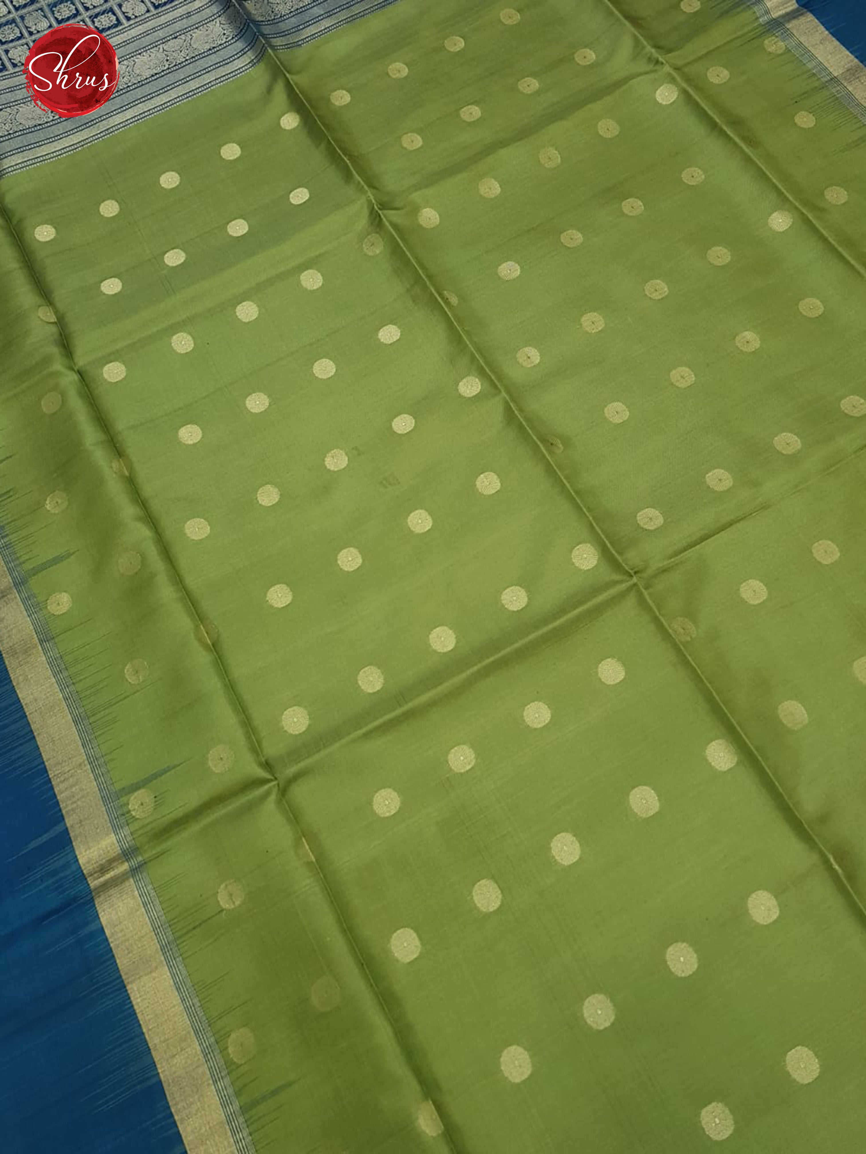 Green And Blue-Soft silk saree - Shop on ShrusEternity.com