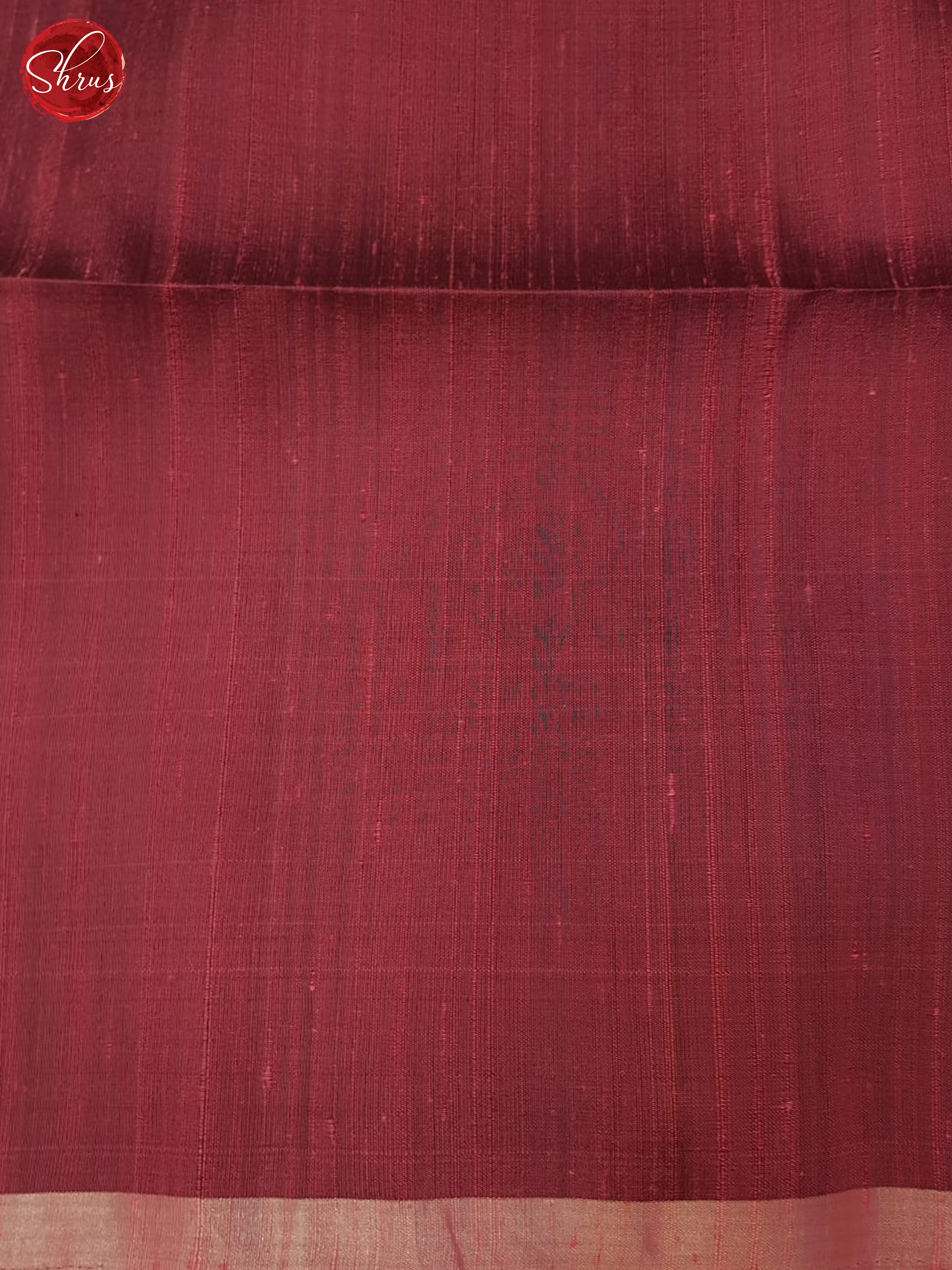 Peachish Pink And Maroon-Soft Silk saree - Shop on ShrusEternity.com
