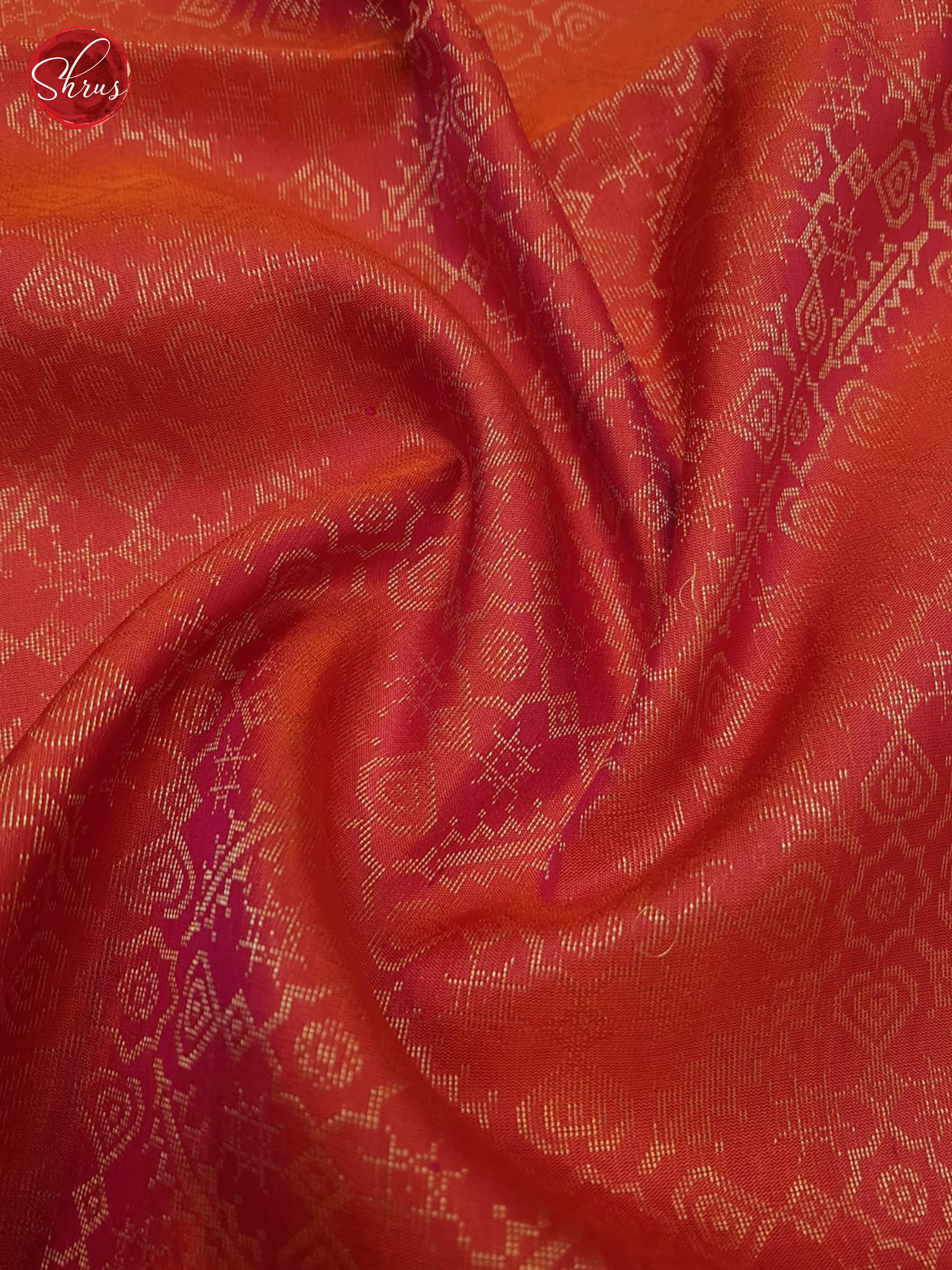 Orangish Pink(single tone)-Soft silk saree - Shop on ShrusEternity.com