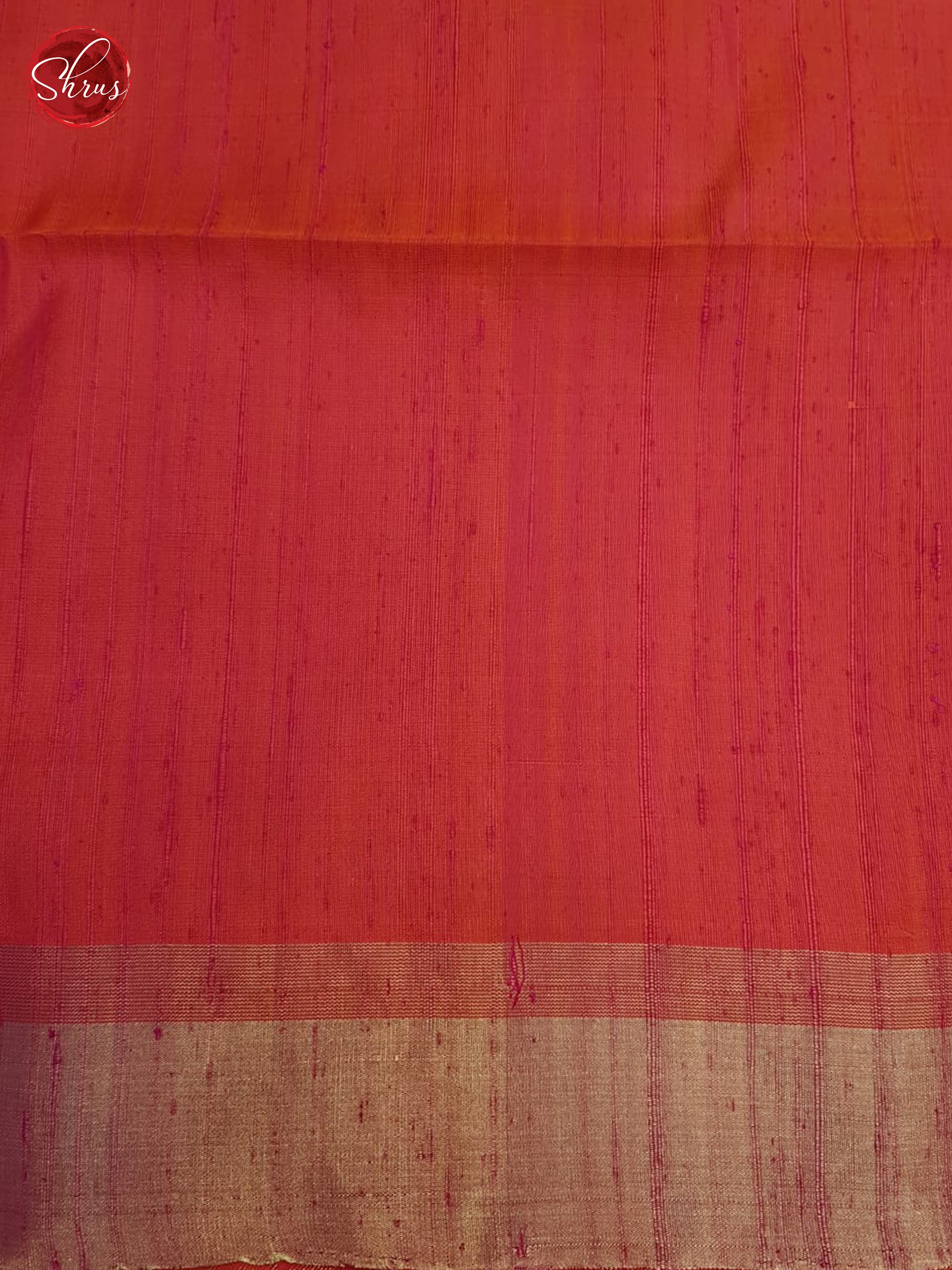 Orangish Pink(single tone)-Soft silk saree - Shop on ShrusEternity.com