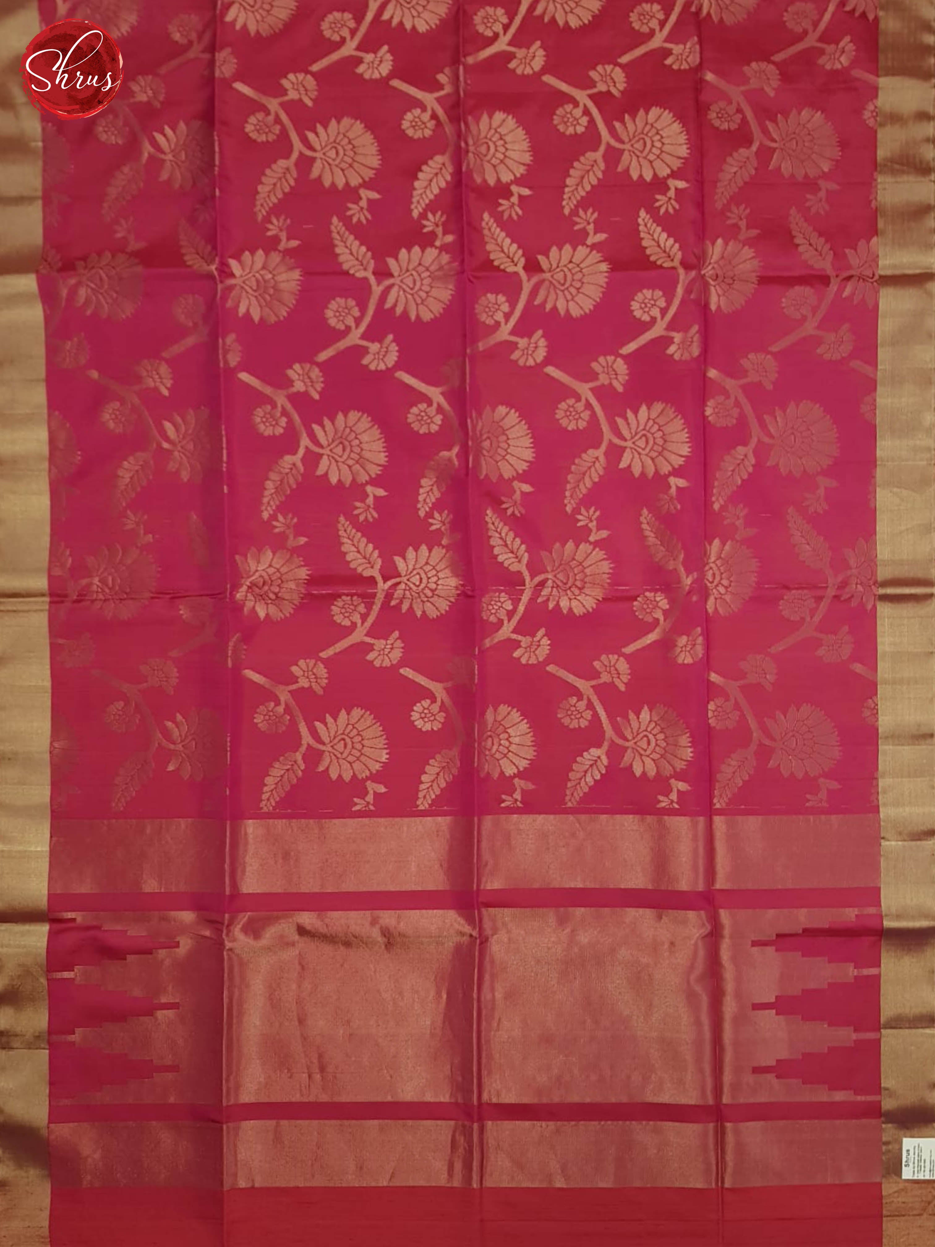 Pink(Single tone) - Soft Silk Saree - Shop on ShrusEternity.com