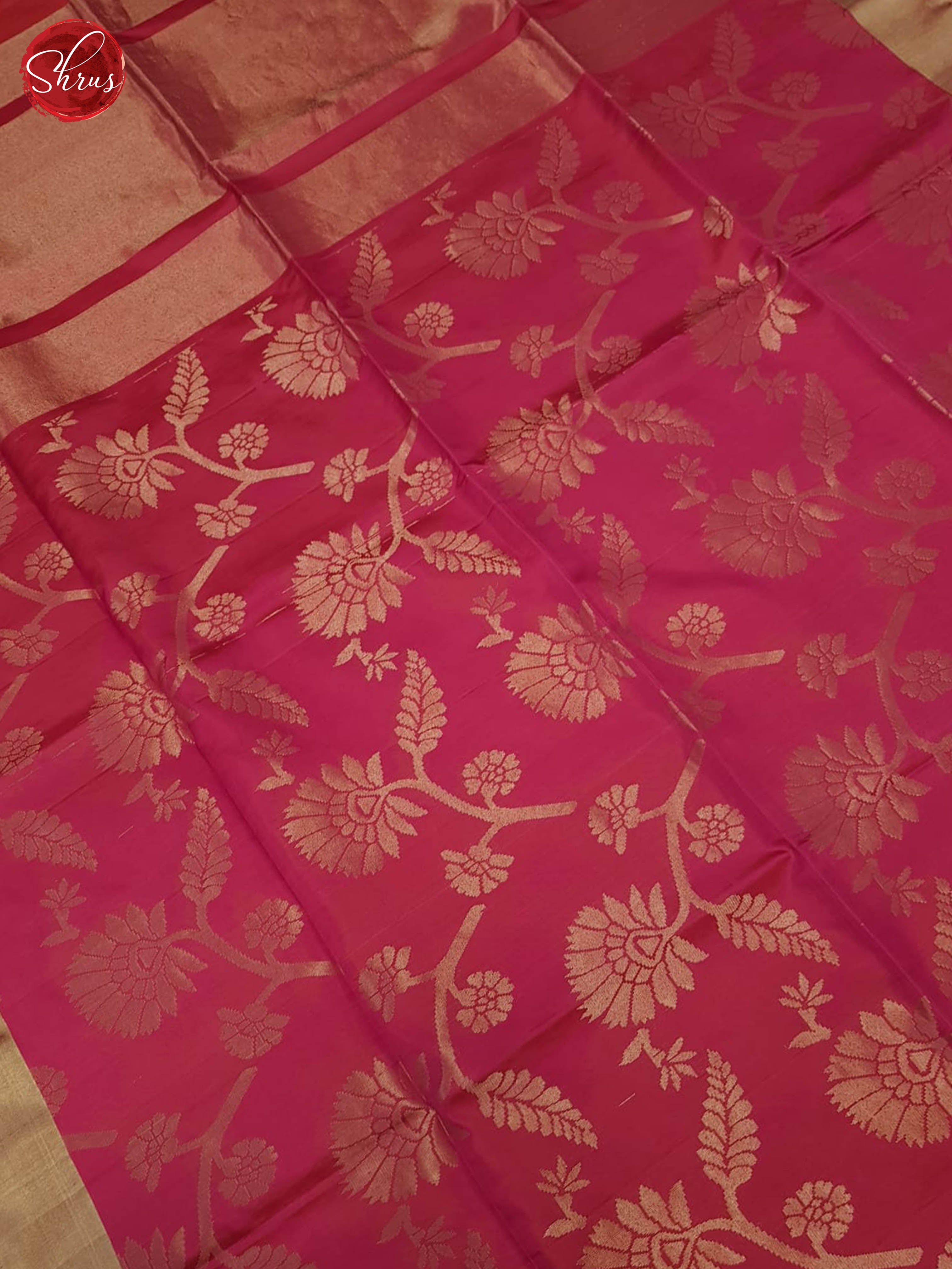 Pink(Single tone) - Soft Silk Saree - Shop on ShrusEternity.com