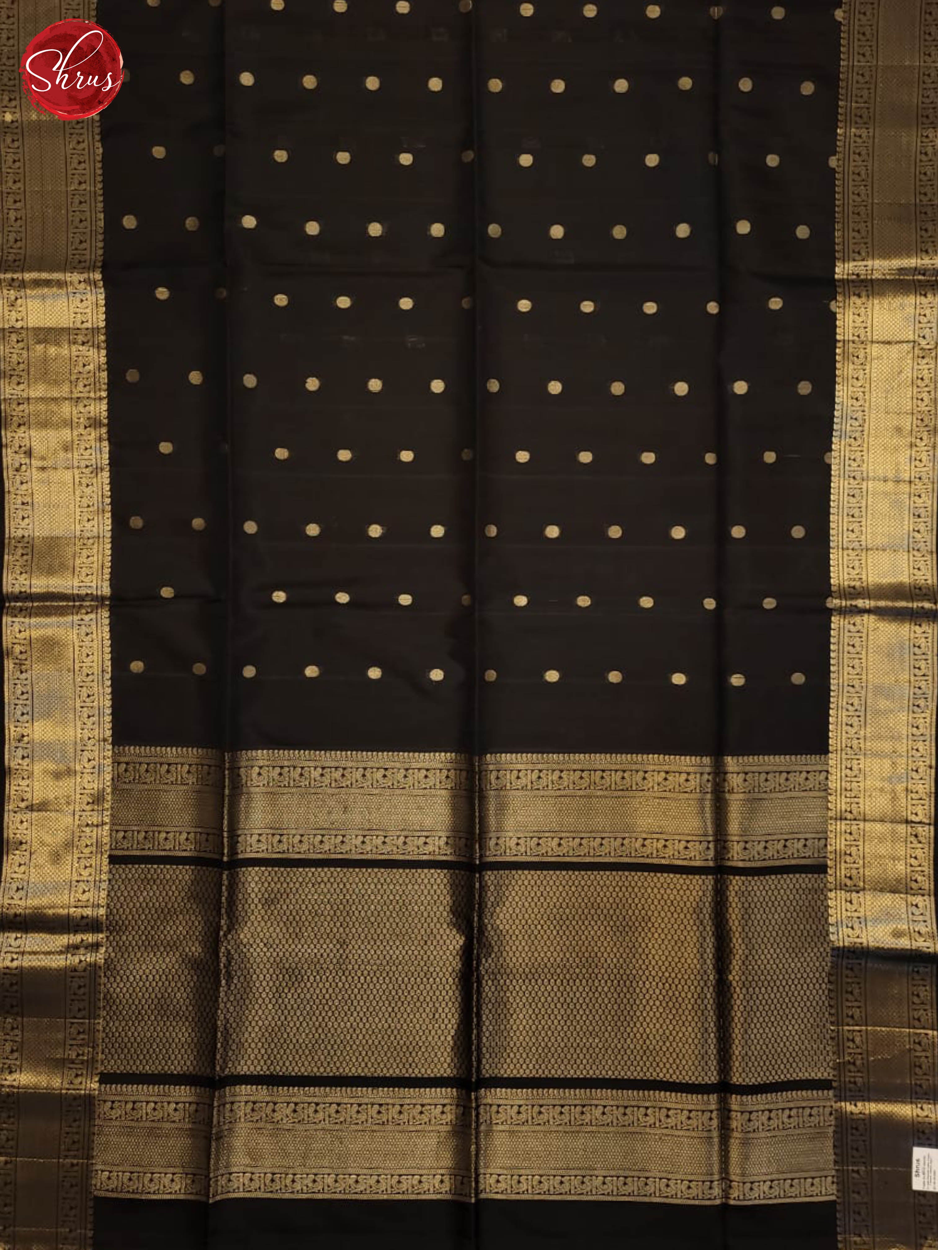 Black(singe tone)-Soft silk saree - Shop on ShrusEternity.com