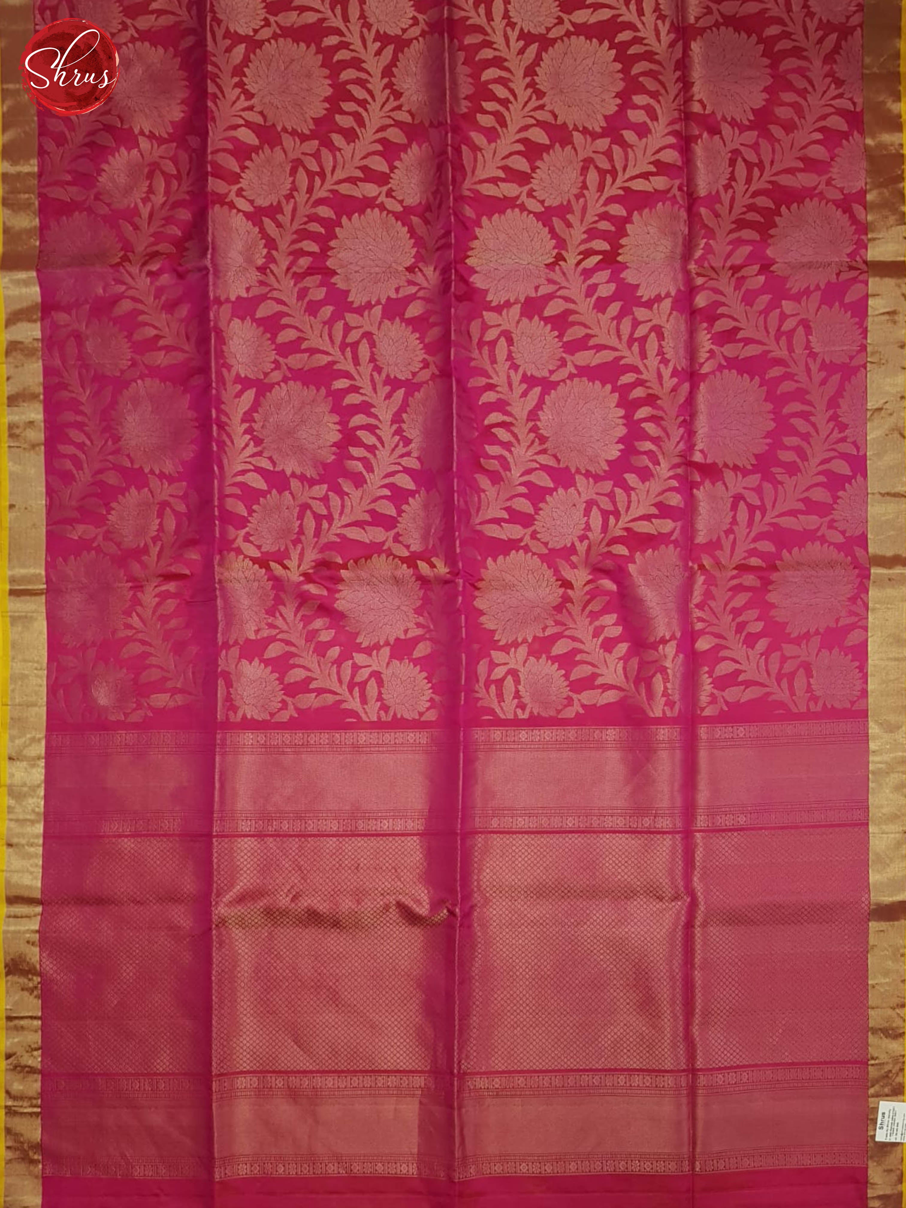Pink(Single tone) - Soft Silk Saree - Shop on ShrusEternity.com