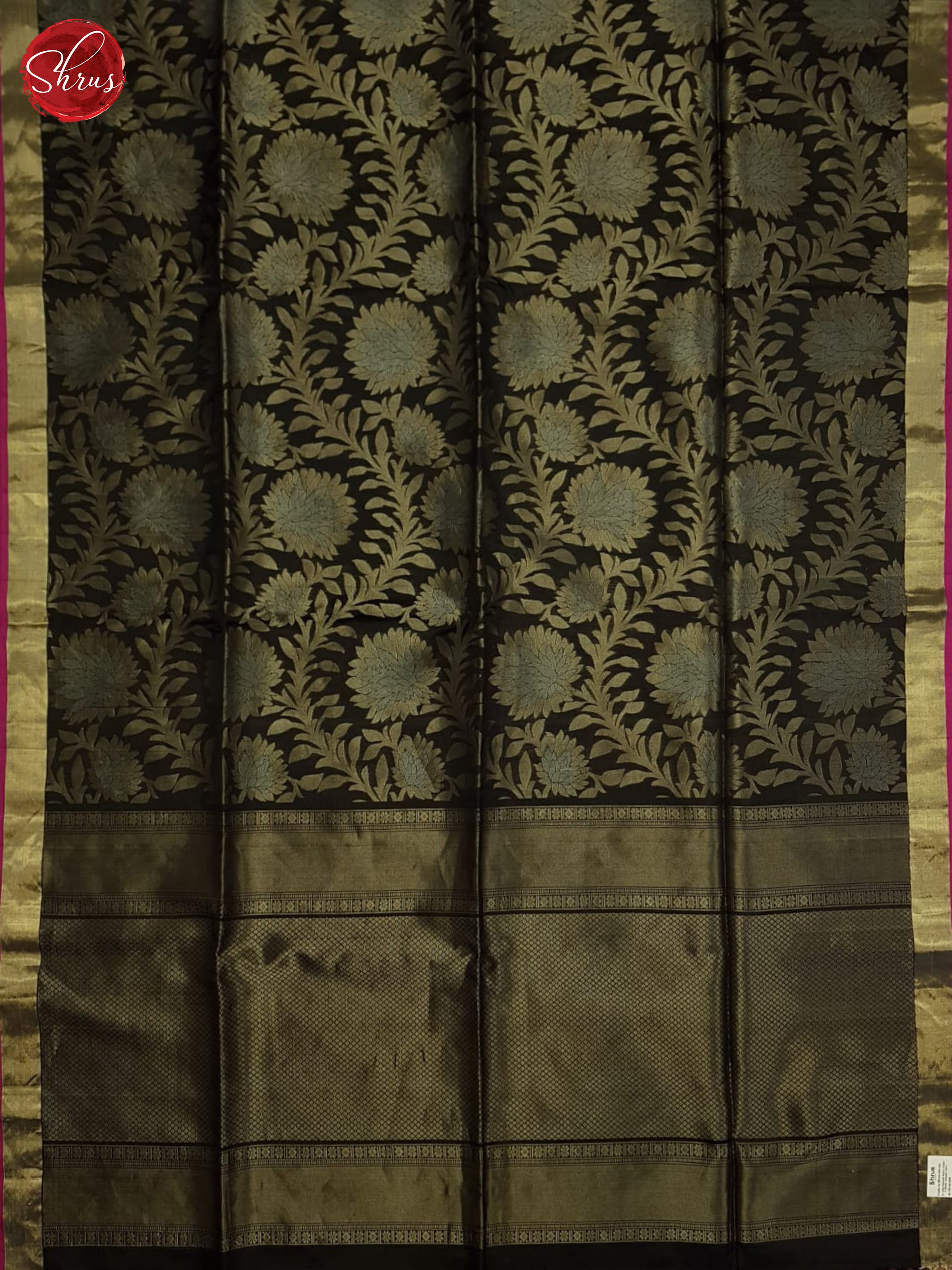 Black And Pink-Soft Silk Saree-3