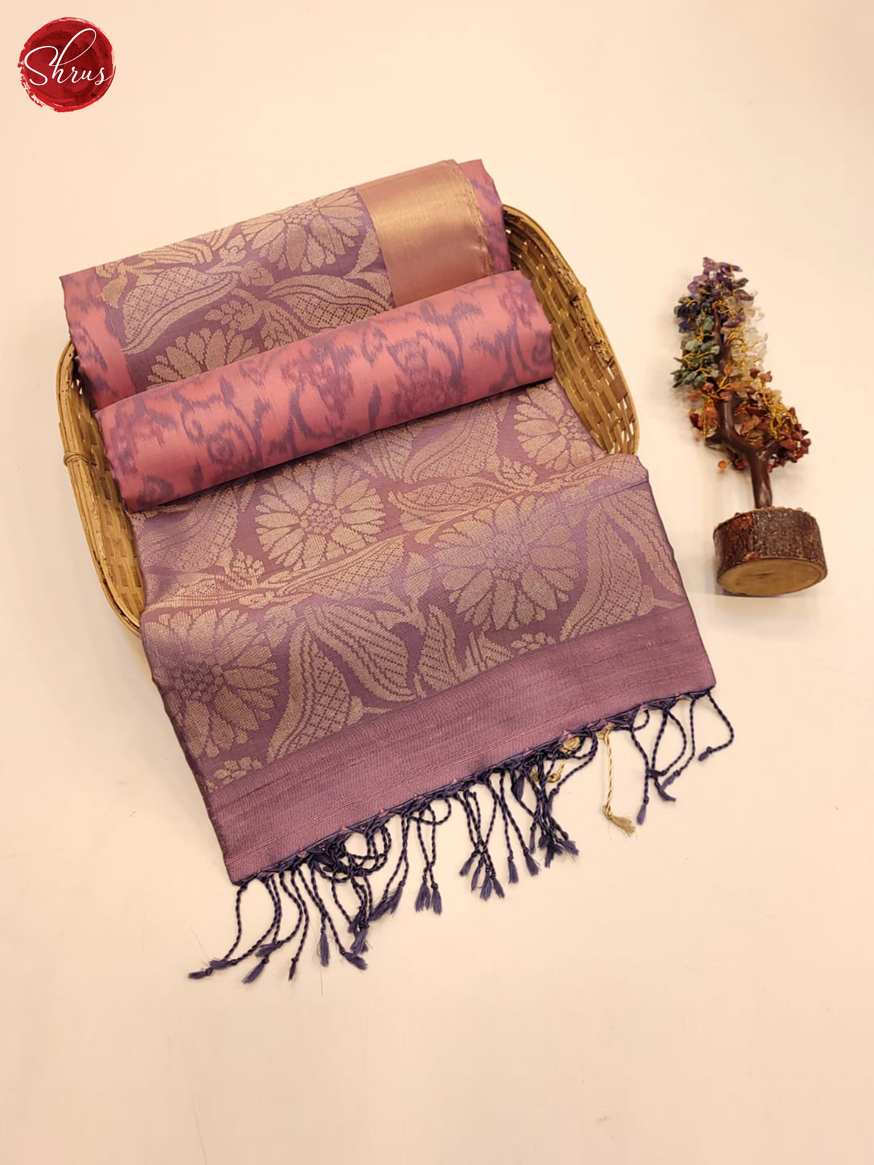 Pink and Onion pink- Soft Silk Saree - Shop on ShrusEternity.com