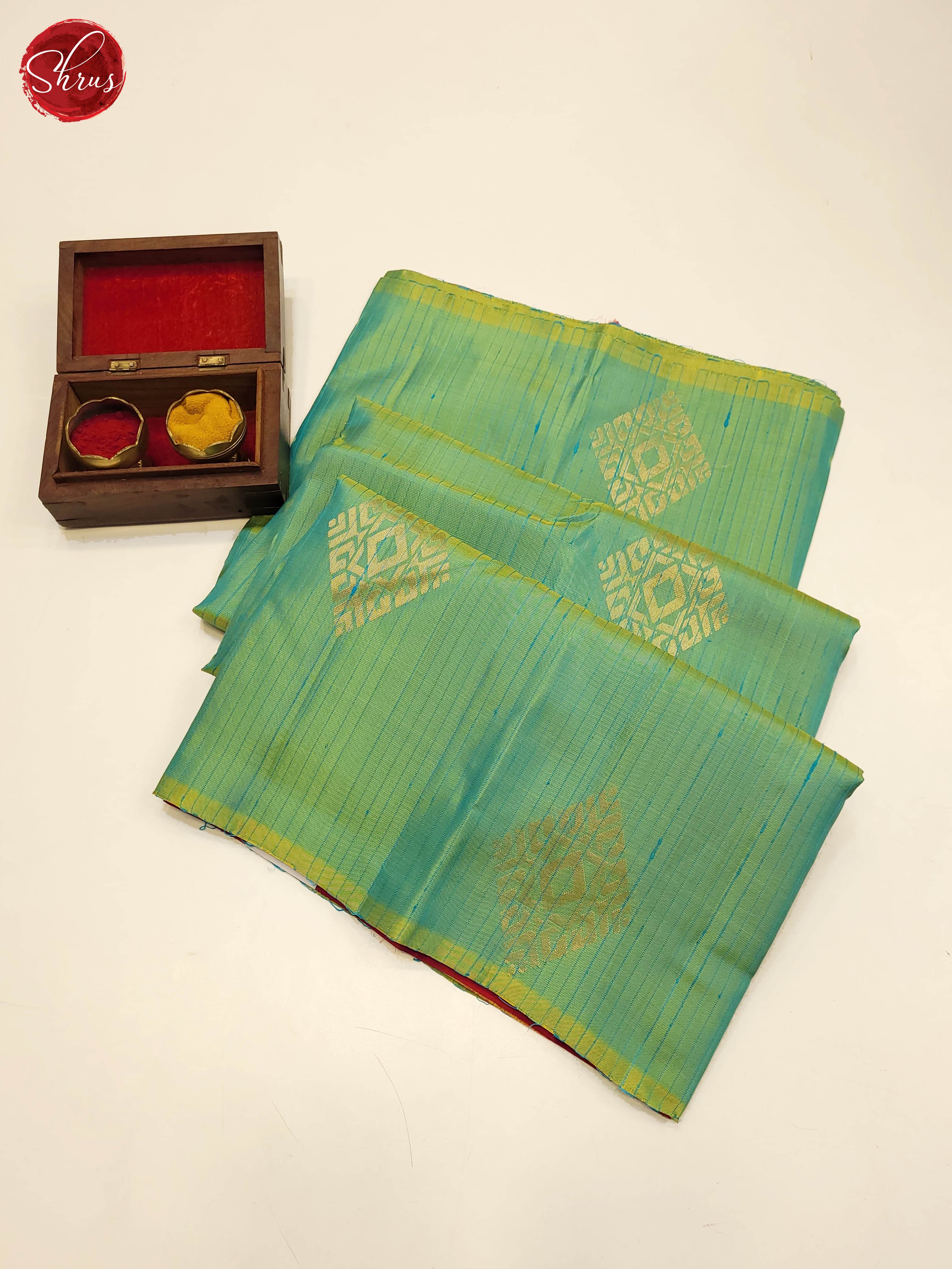 Green and pink-Soft Silk Saree - Shop on ShrusEternity.com