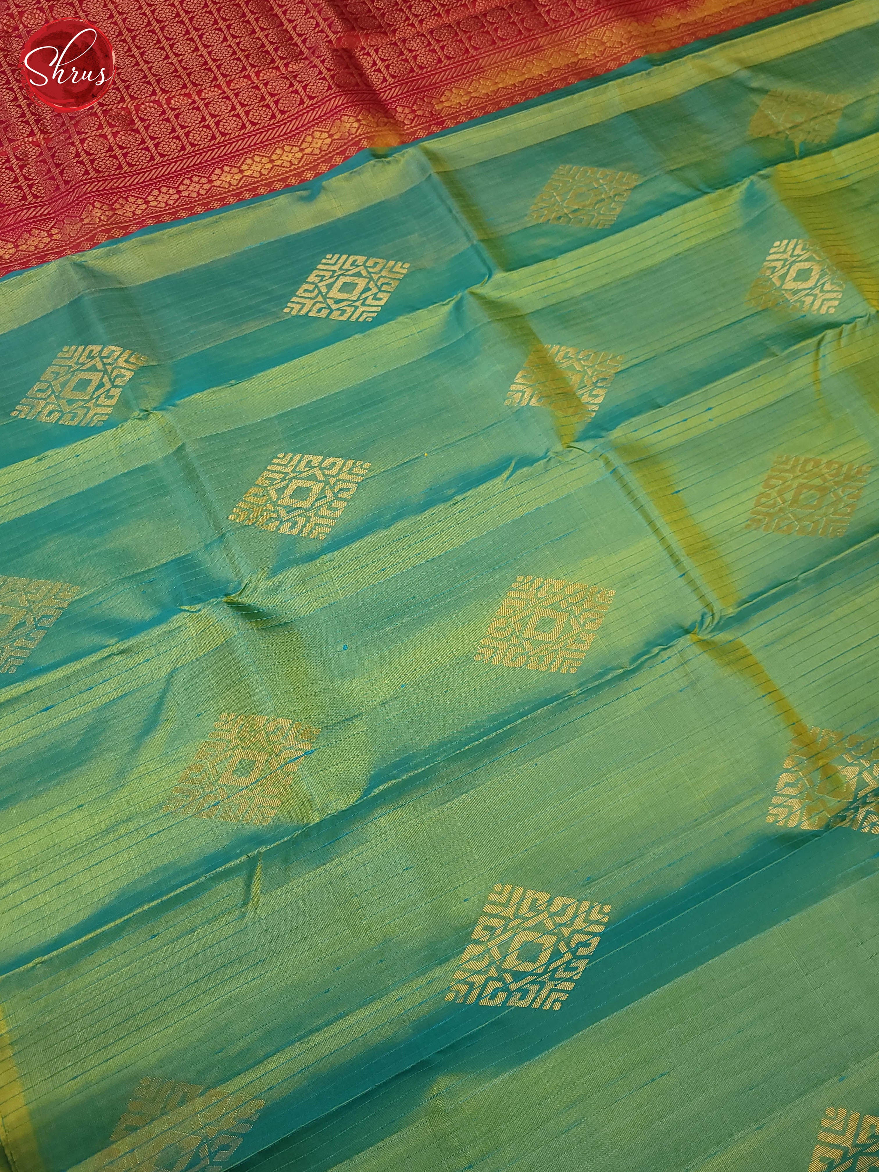 Green and pink-Soft Silk Saree - Shop on ShrusEternity.com