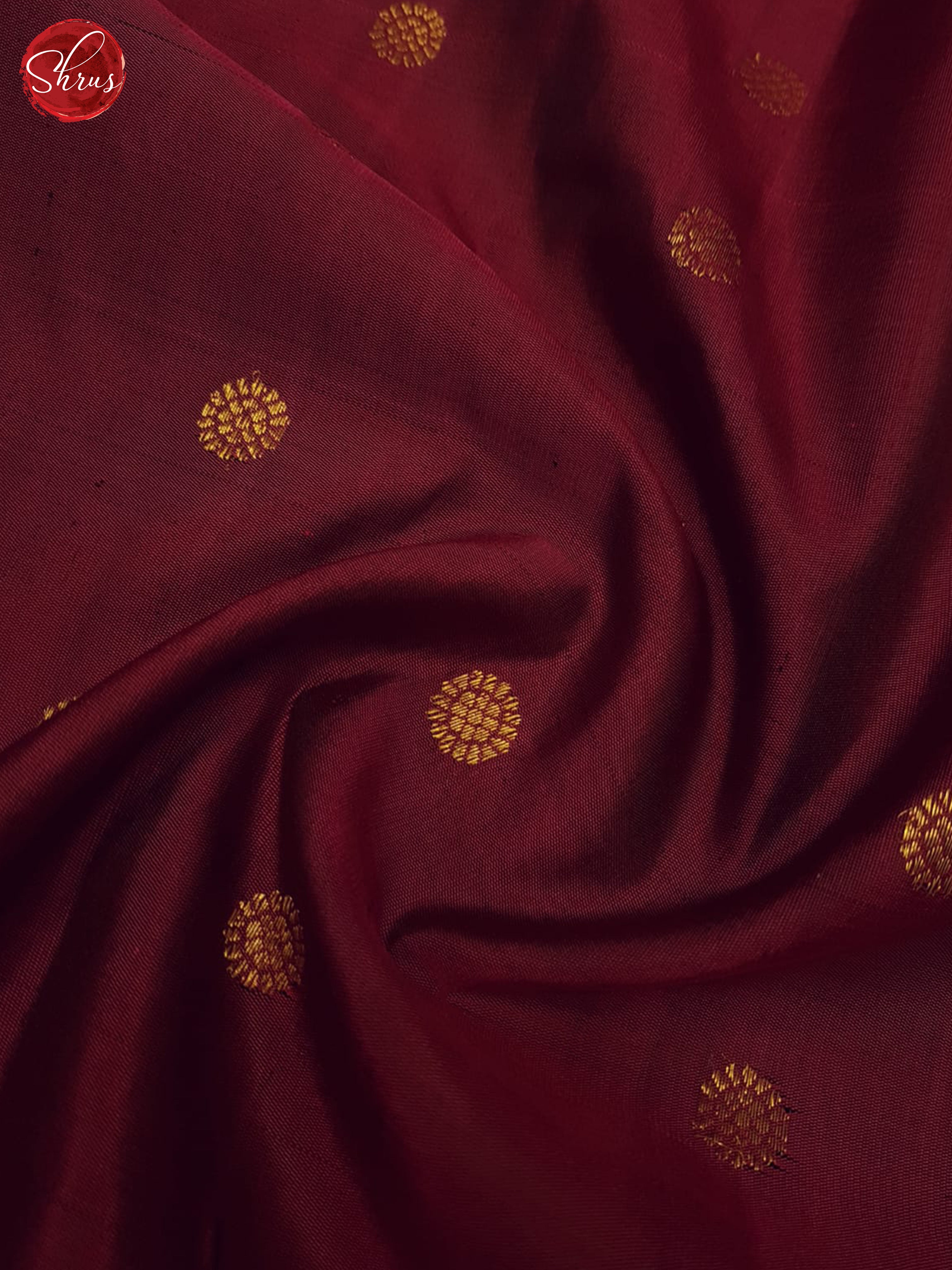 Maroon And Blue-Gadwal Silk Saree - Shop on ShrusEternity.com
