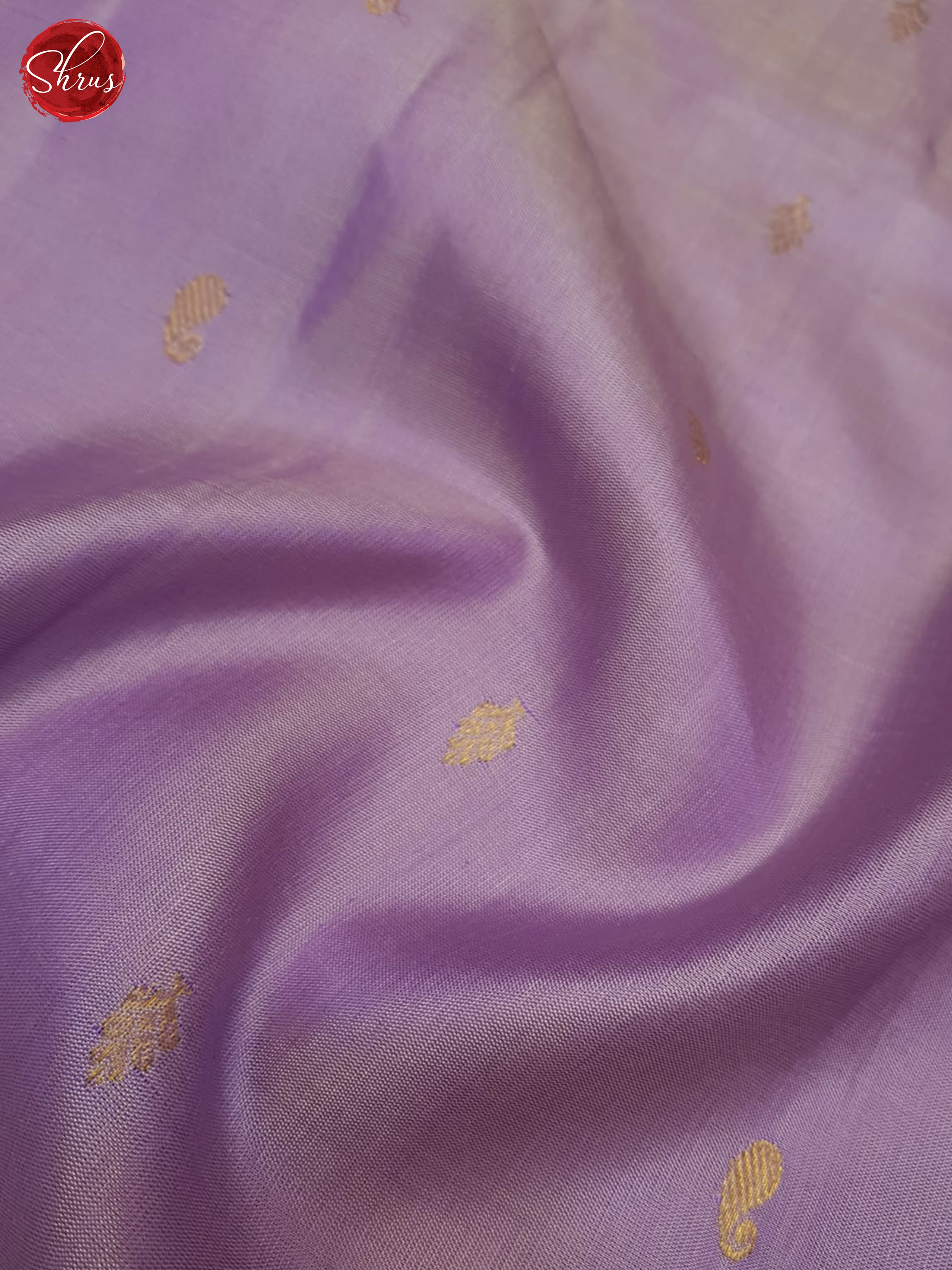 Lavender And Red-Gadwal Silk Saree - Shop on ShrusEternity.com
