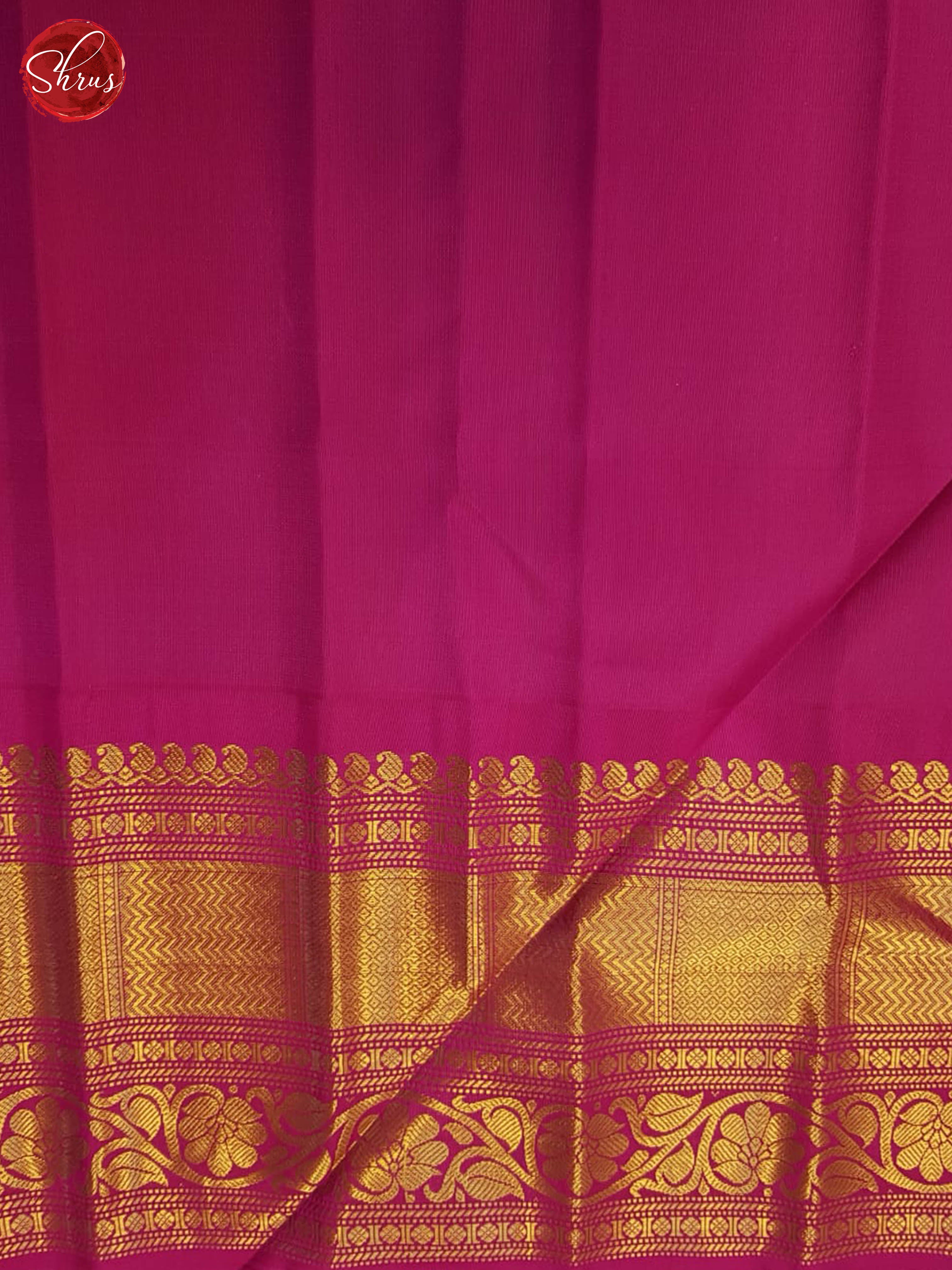 Ice Blue And Pink-Gadwal silk saree - Shop on ShrusEternity.com