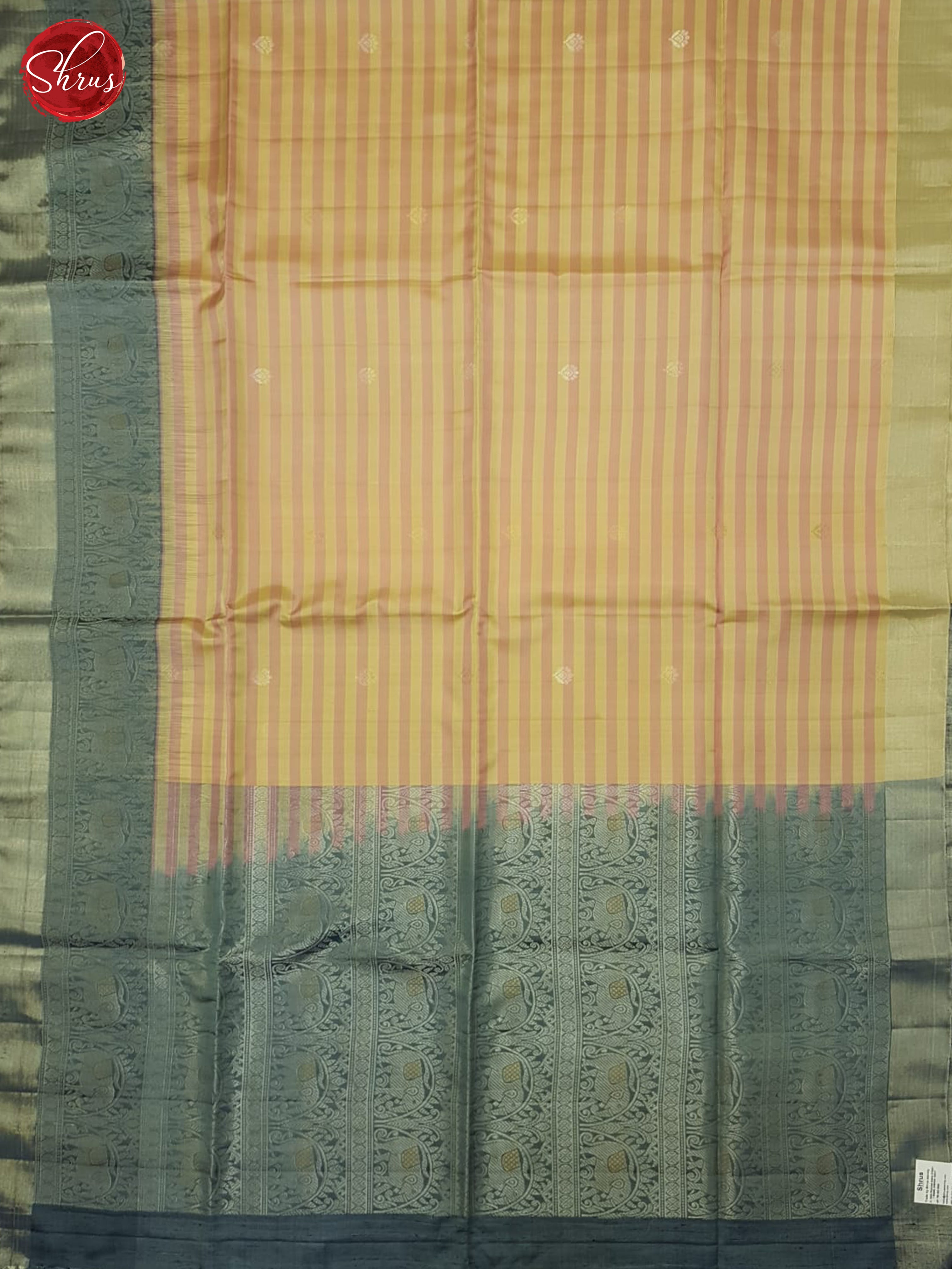 Pink and Grey - Soft Silk Saree - Shop on ShrusEternity.com