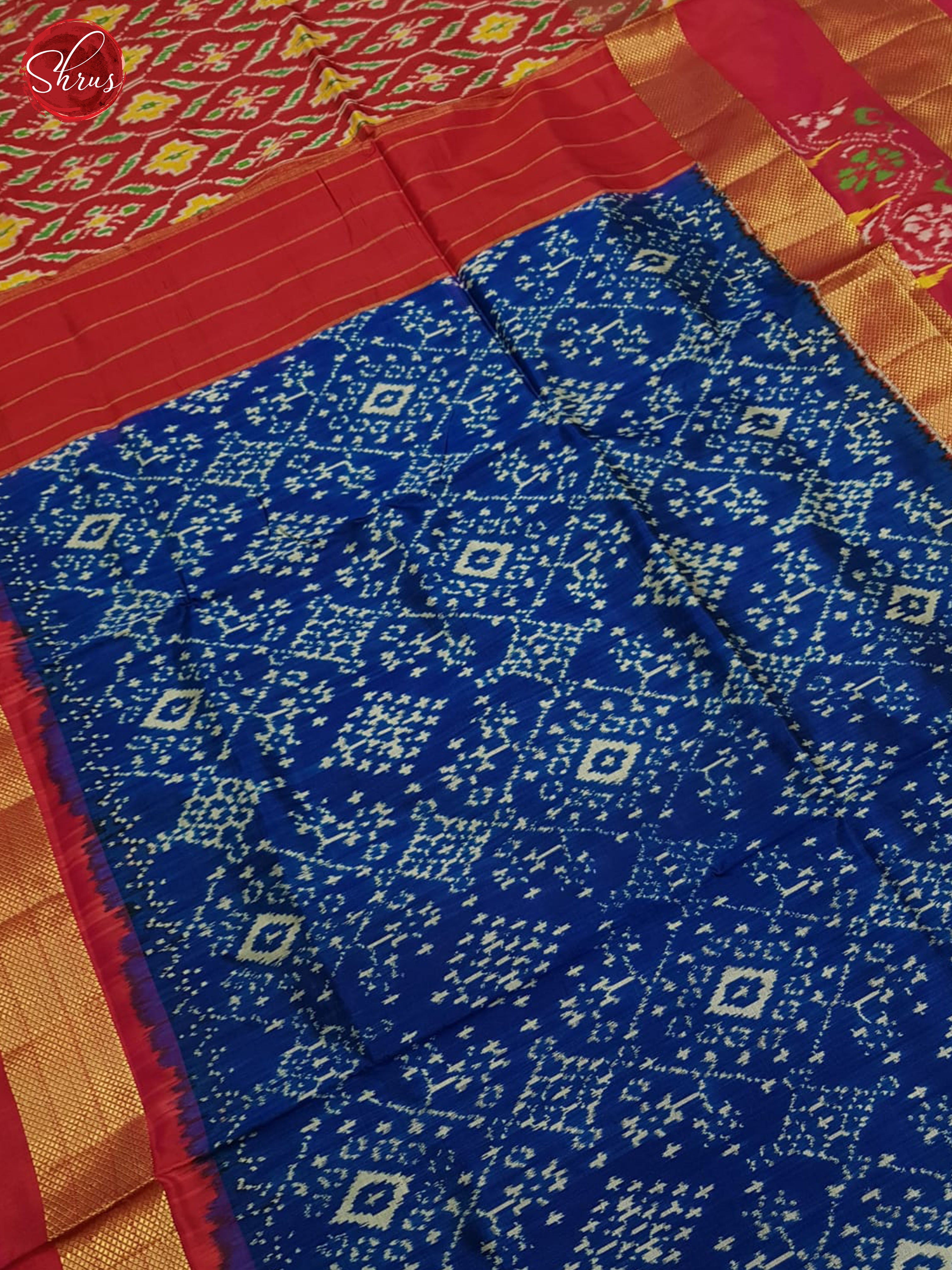 BLS29006 - - Ikkat Silk Saree - Shop on ShrusEternity.com