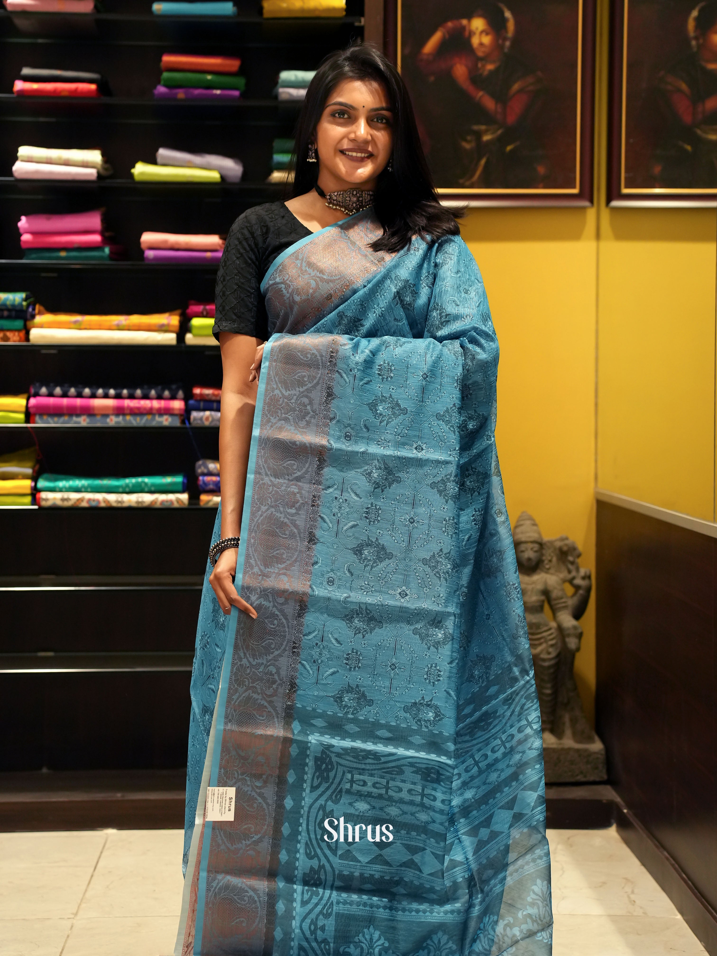 ALS15098 -Semi Chanderi - Shop on ShrusEternity.com