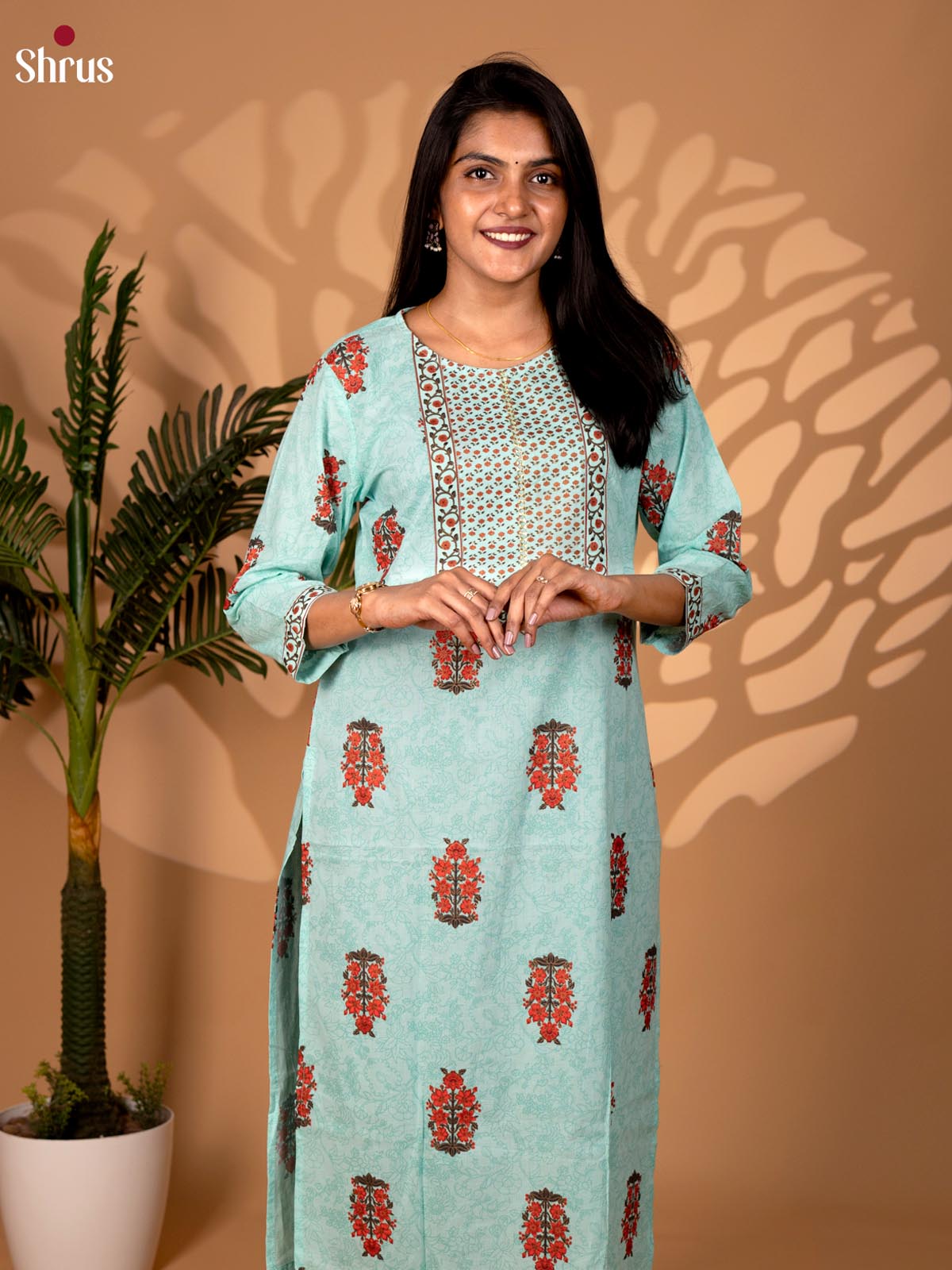 Lite Blue - Readymade Kurti - Shop on ShrusEternity.com
