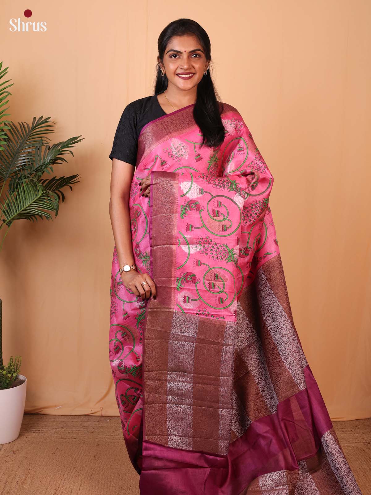BTS24281 - Tussar Saree - Shop on ShrusEternity.com