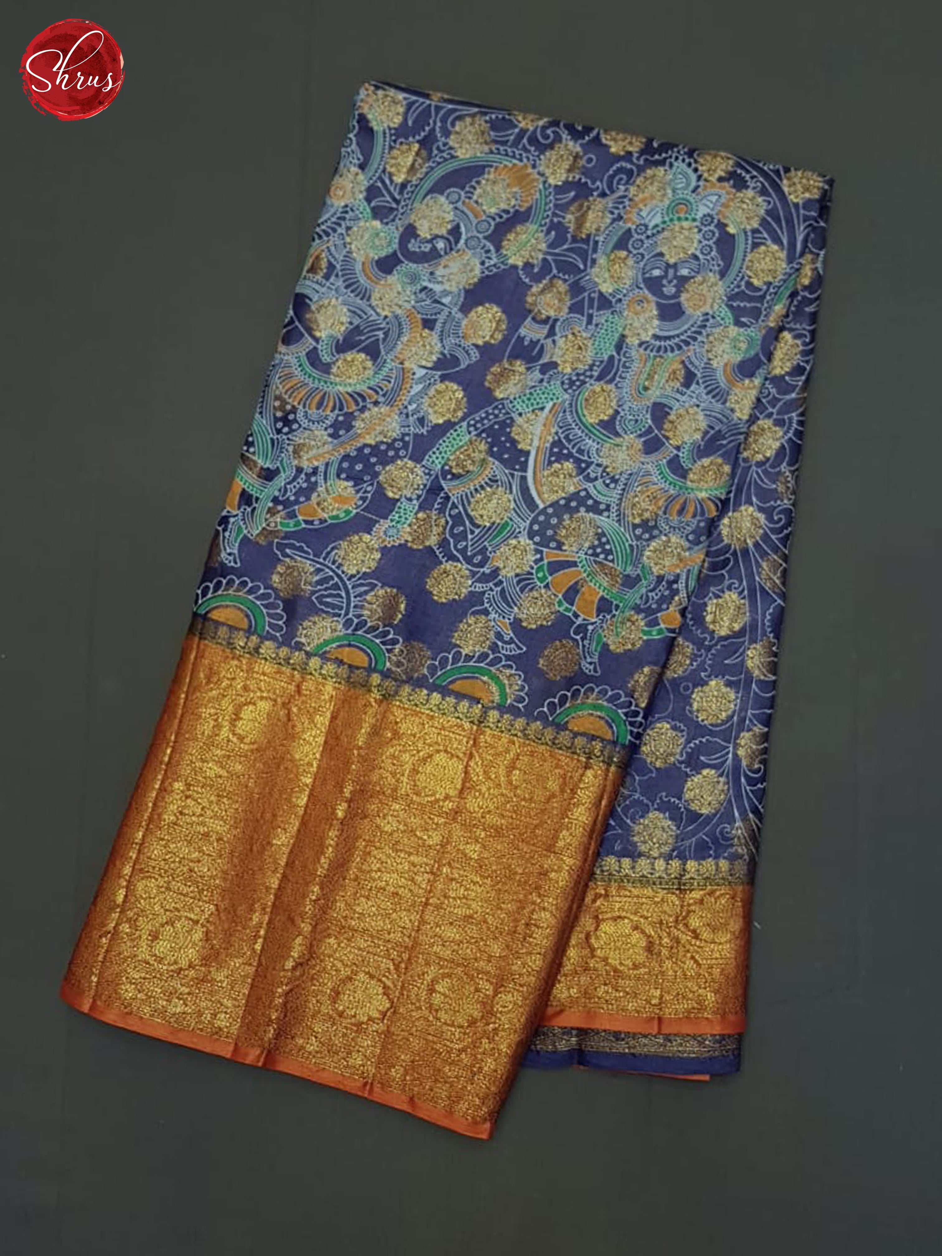Blue & Honey - Tussar Silk Saree - Shop on ShrusEternity.com