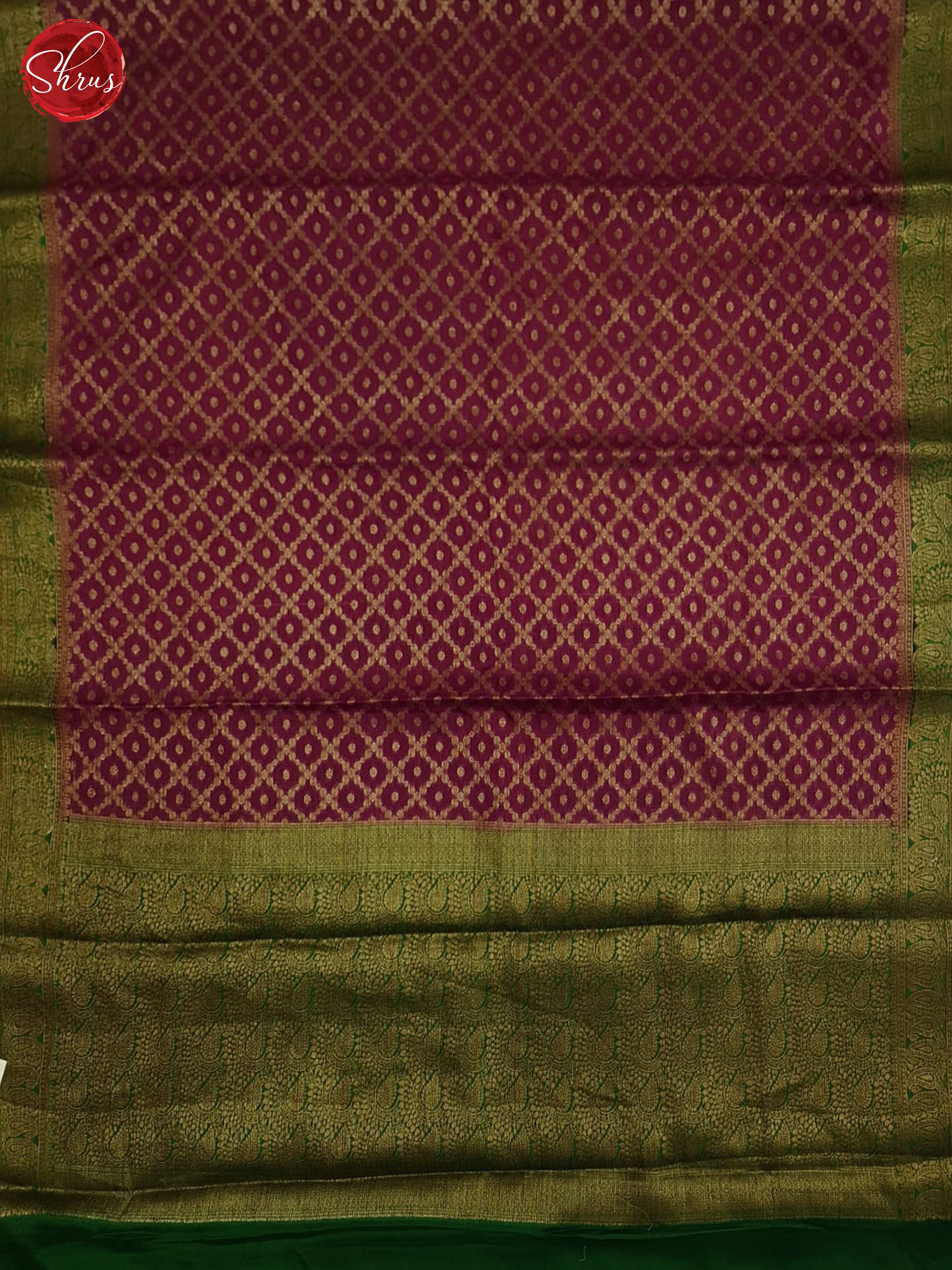 Pink & Green-Georgette Silk Saree - Shop on ShrusEternity.com