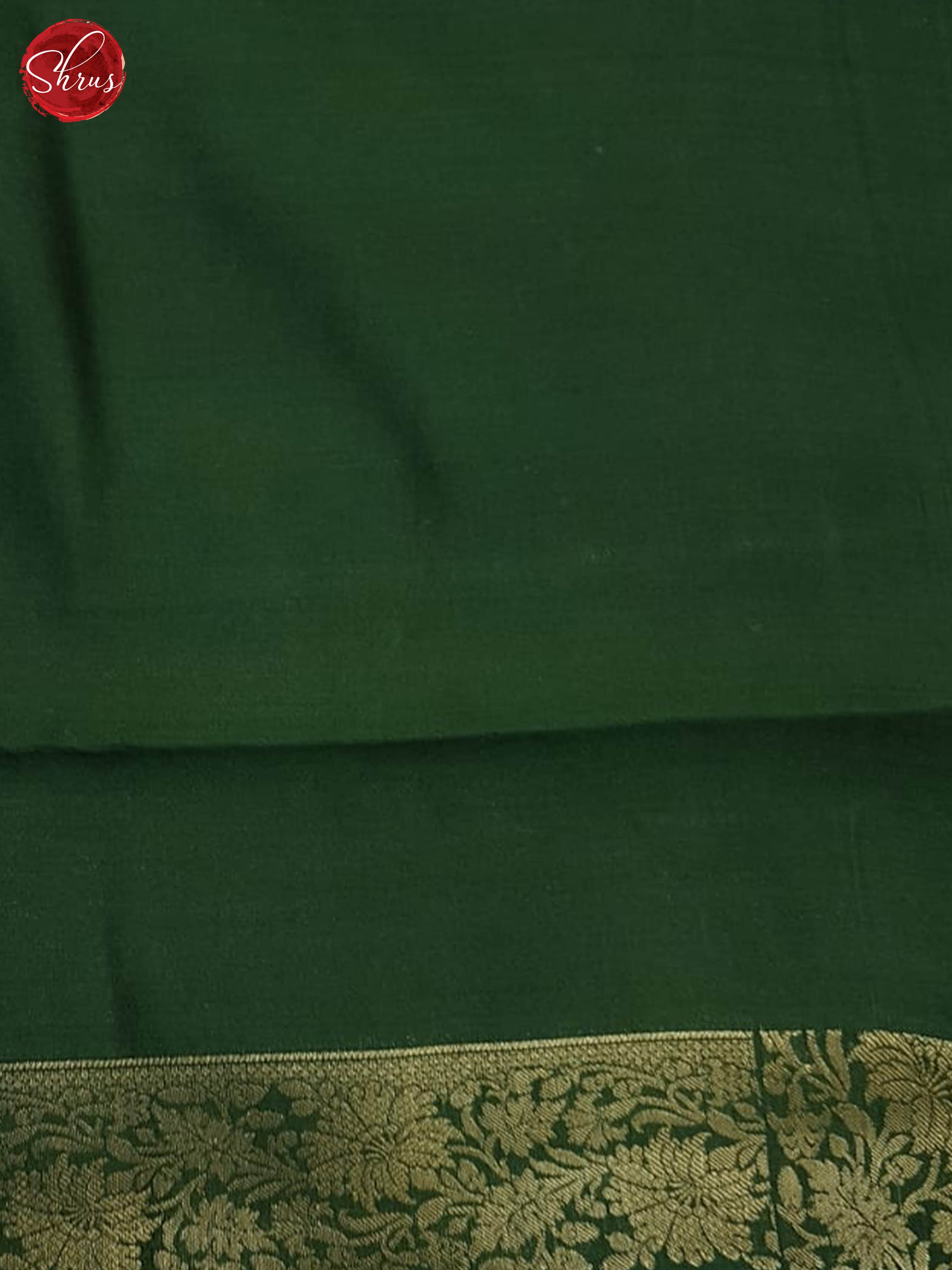 Green(Single Tone)- Tussar Silk Saree - 3