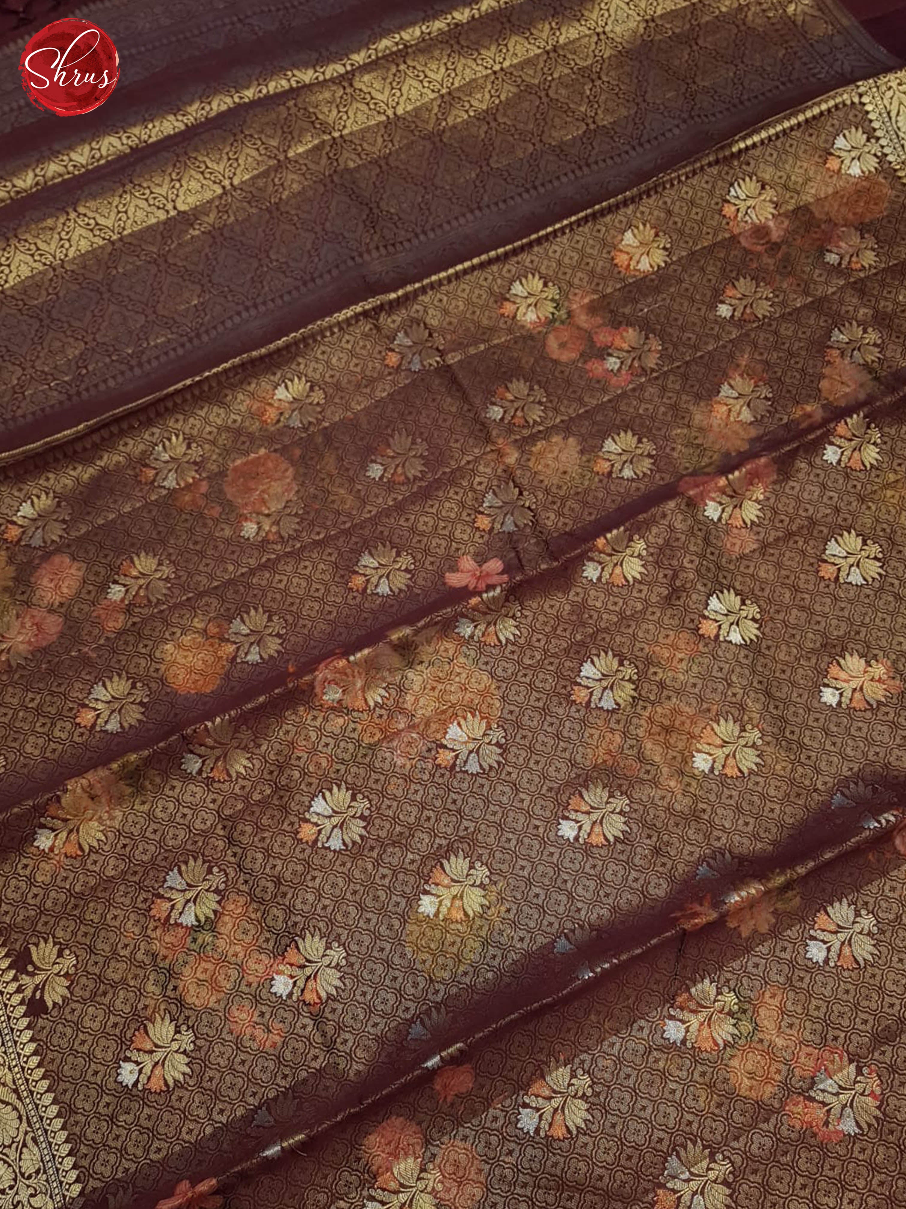 Deep Wine(Single Tone)- Tussar Silk Saree - Shop on ShrusEternity.com
