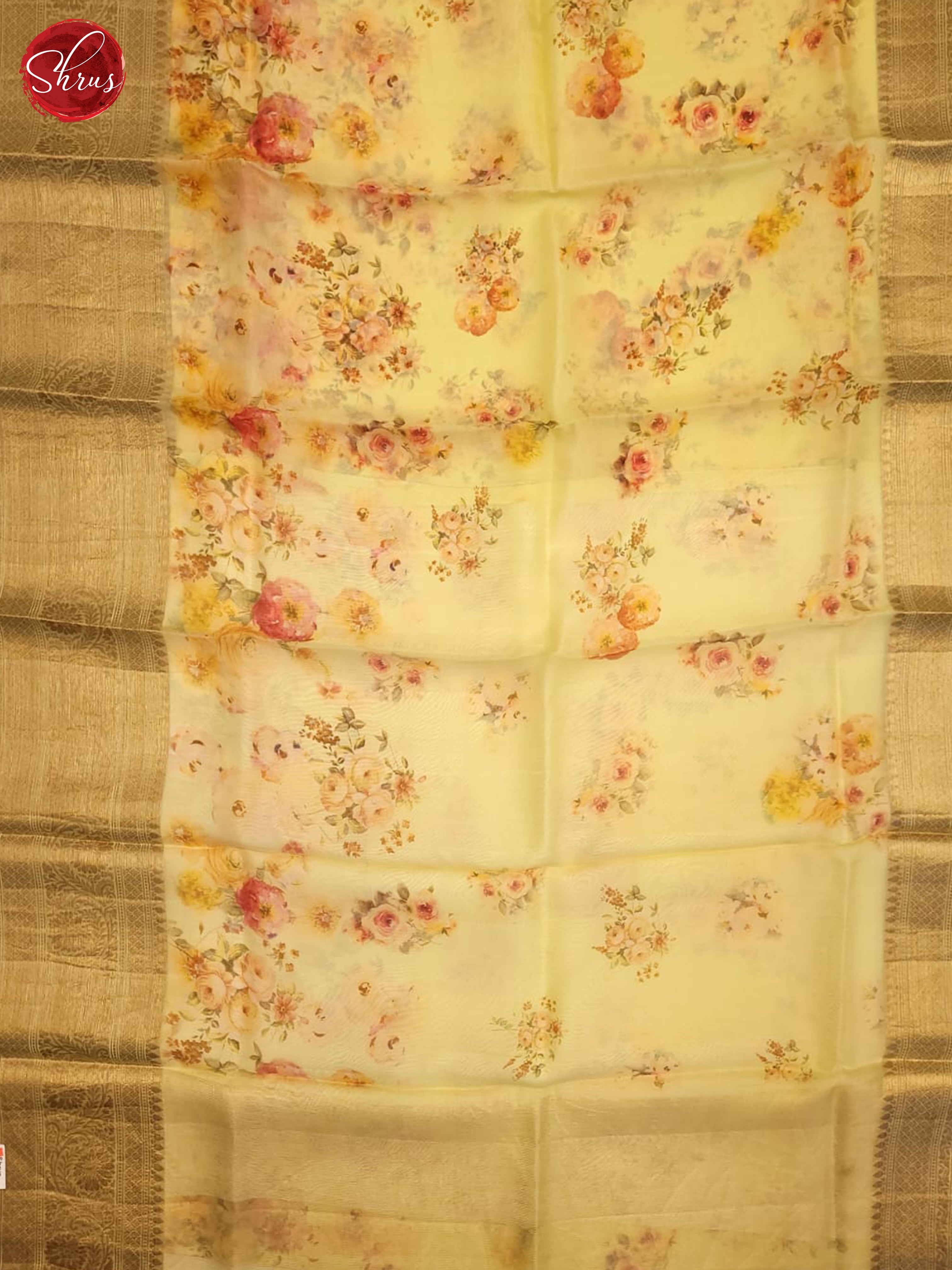 lime green(single tone)-Organza Saree - Shop on ShrusEternity.com