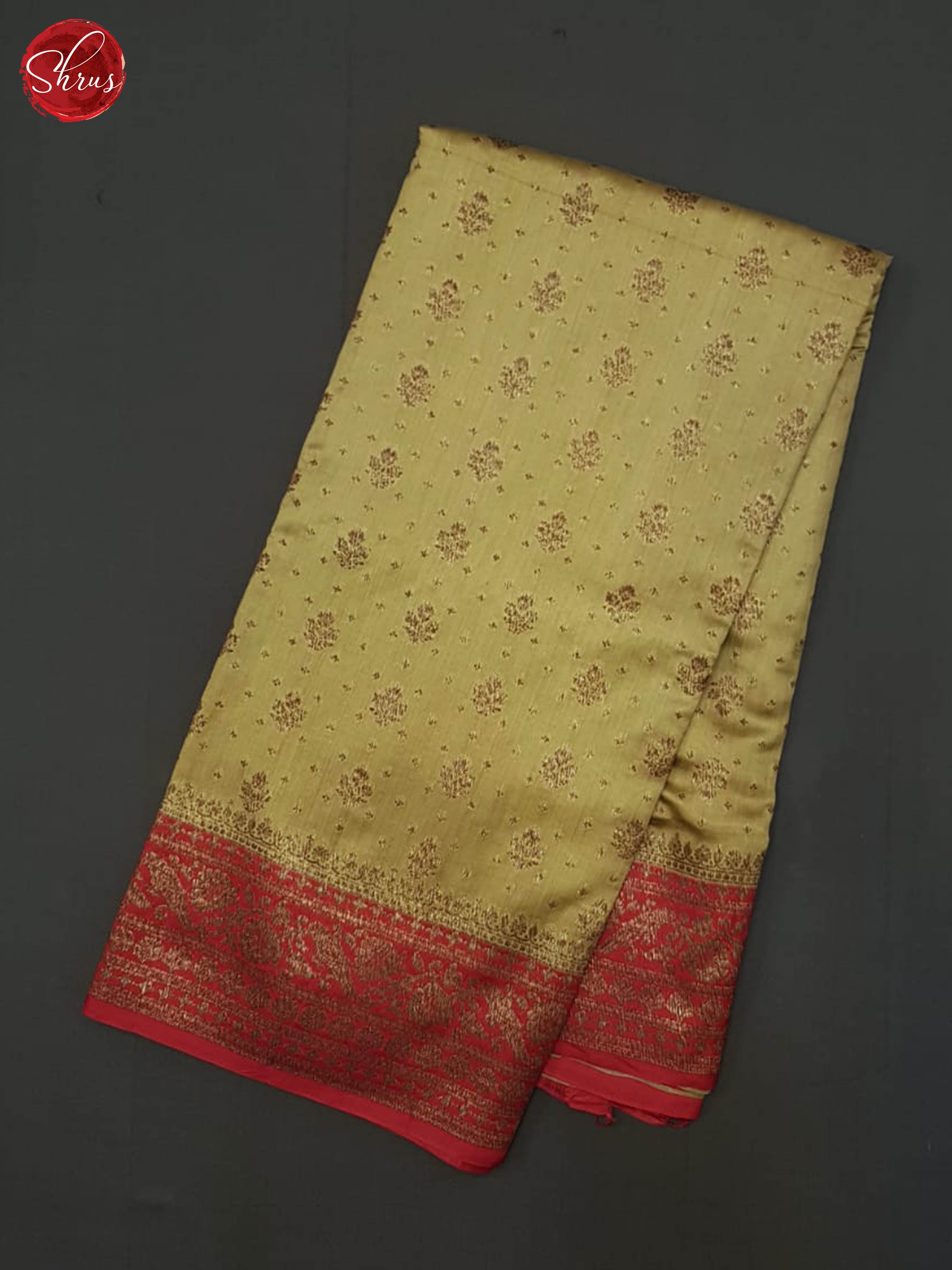 Beige And Red - Banarasi Silk Saree - Shop on ShrusEternity.com