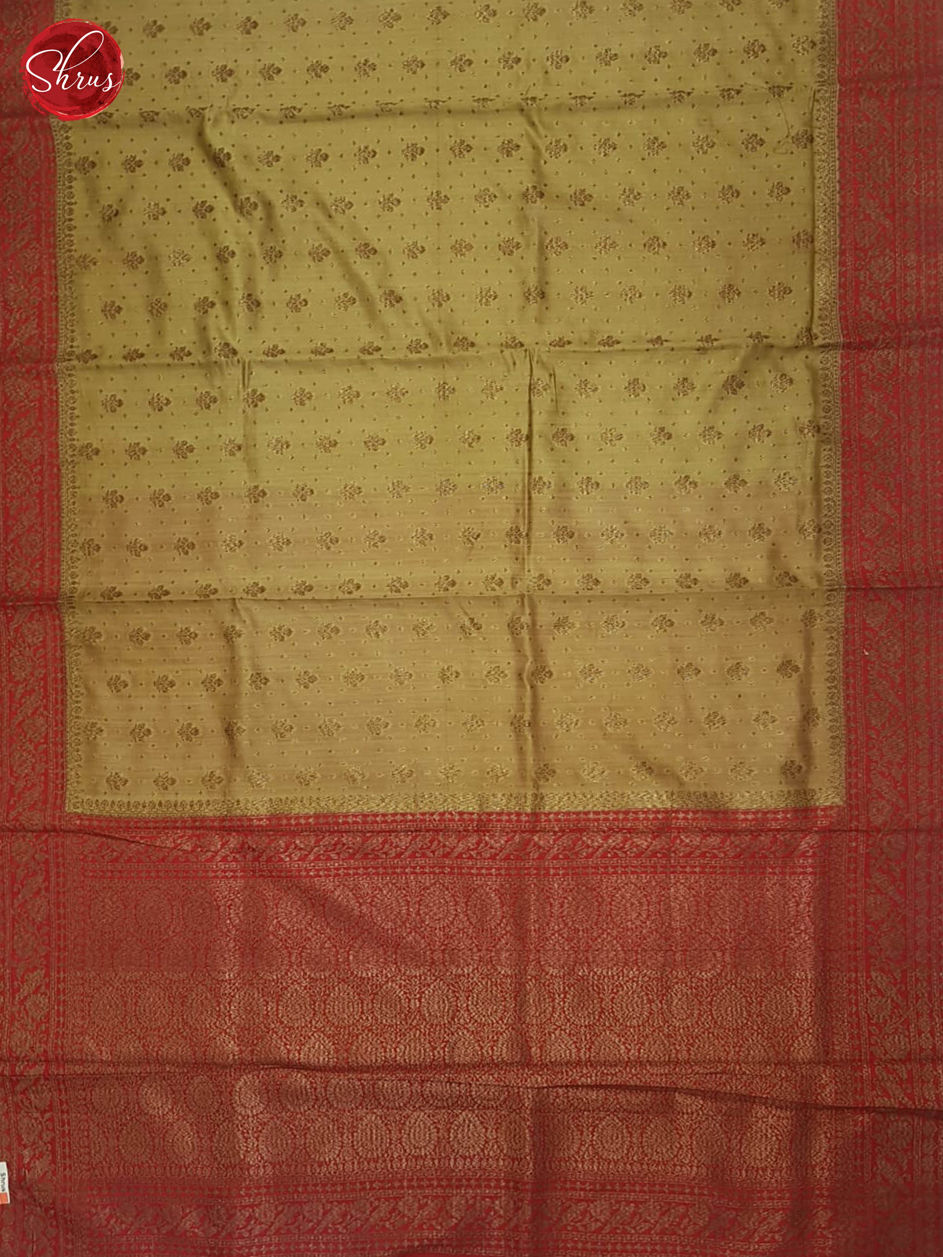 Beige And Red - Banarasi Silk Saree - Shop on ShrusEternity.com