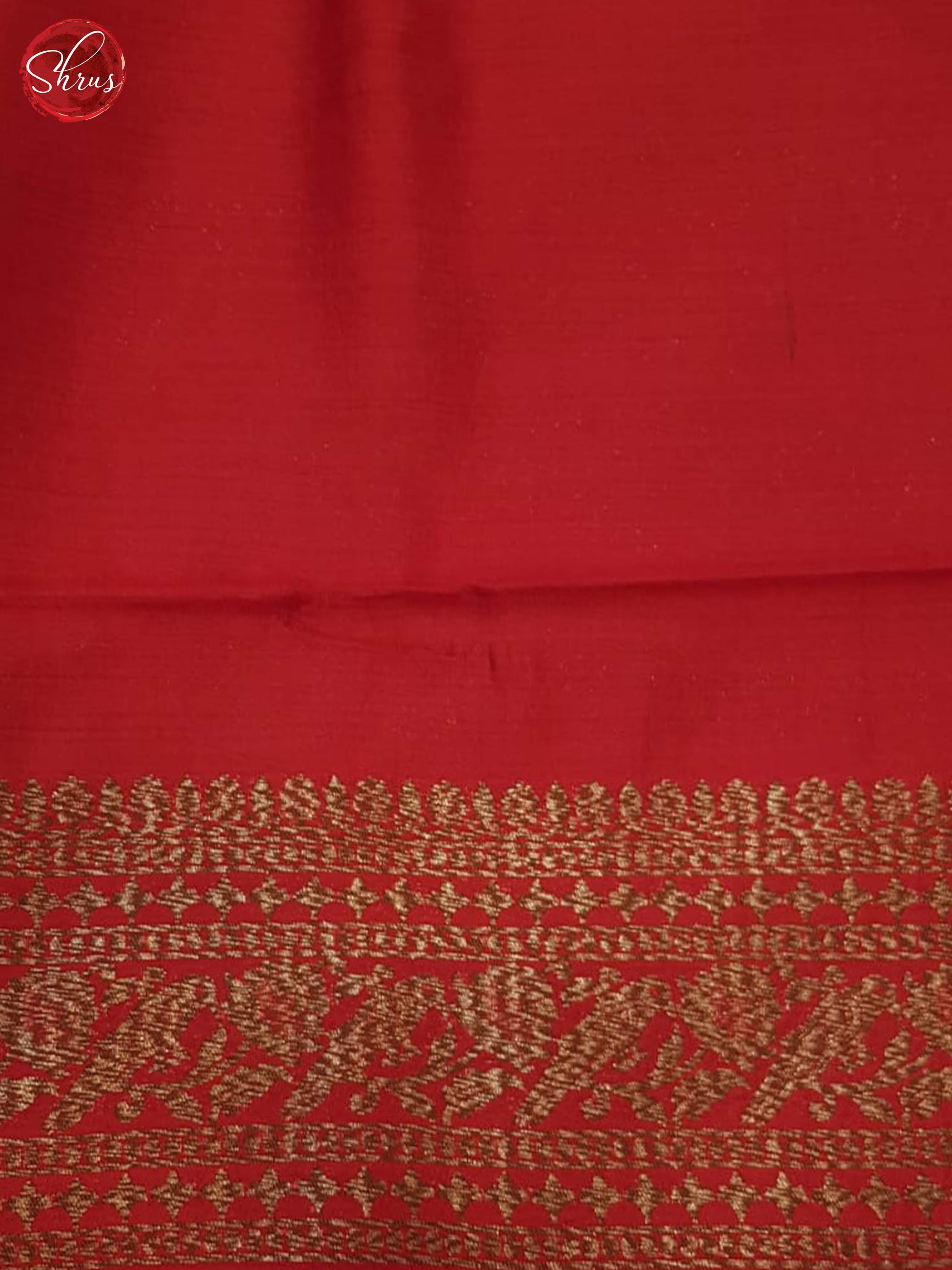 Beige And Red - Banarasi Silk Saree - Shop on ShrusEternity.com